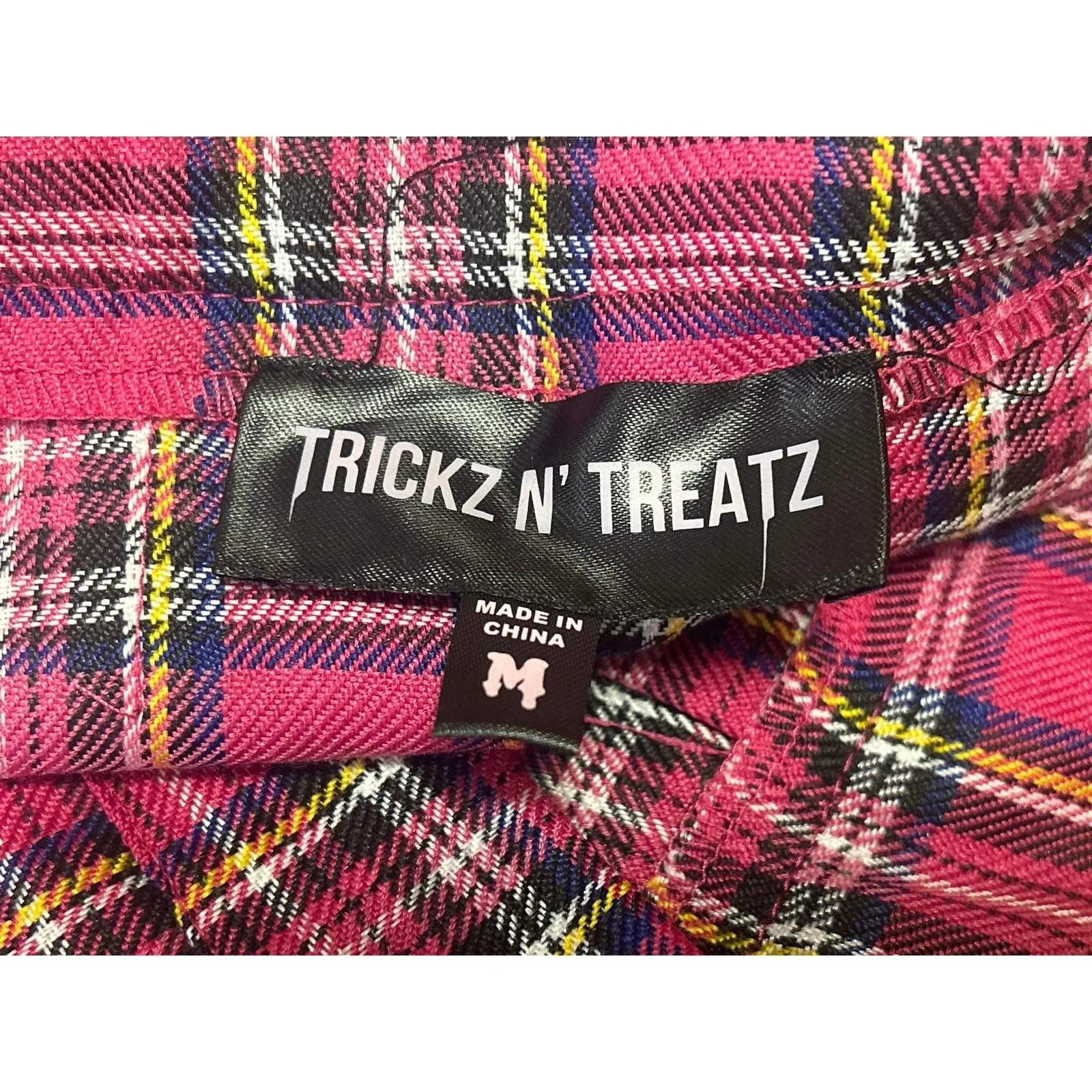 Trickz N' Treatz White Pink Plaid Sexy Schoolgirl Uniform Costume Costplay Set M - Image 6