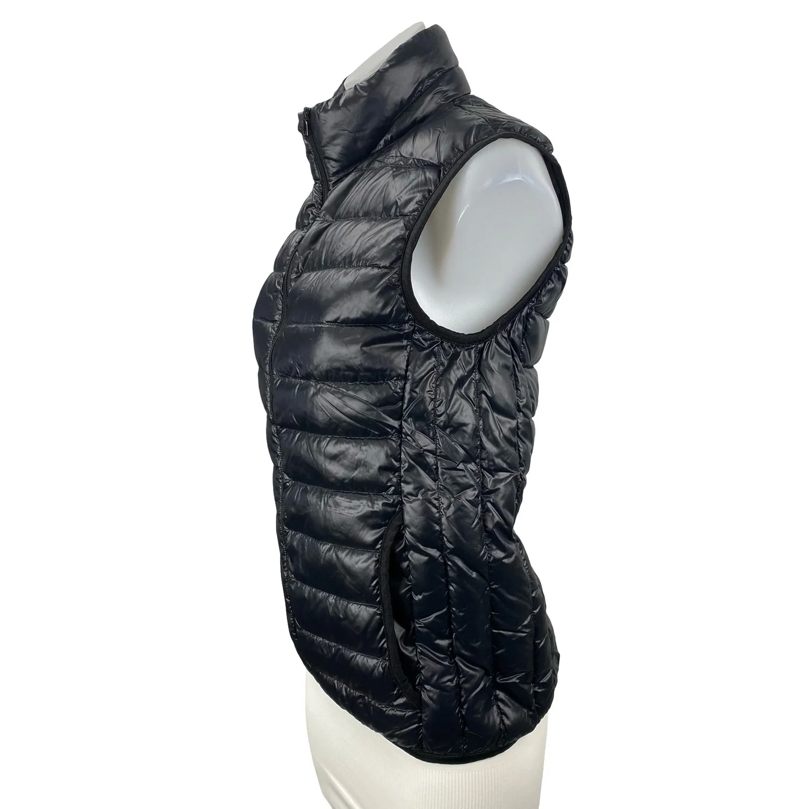 Uniqlo Ultra Light Down Black Quilted Warmer Gilet Sweater Vest Coat Jacket XS - Image 2