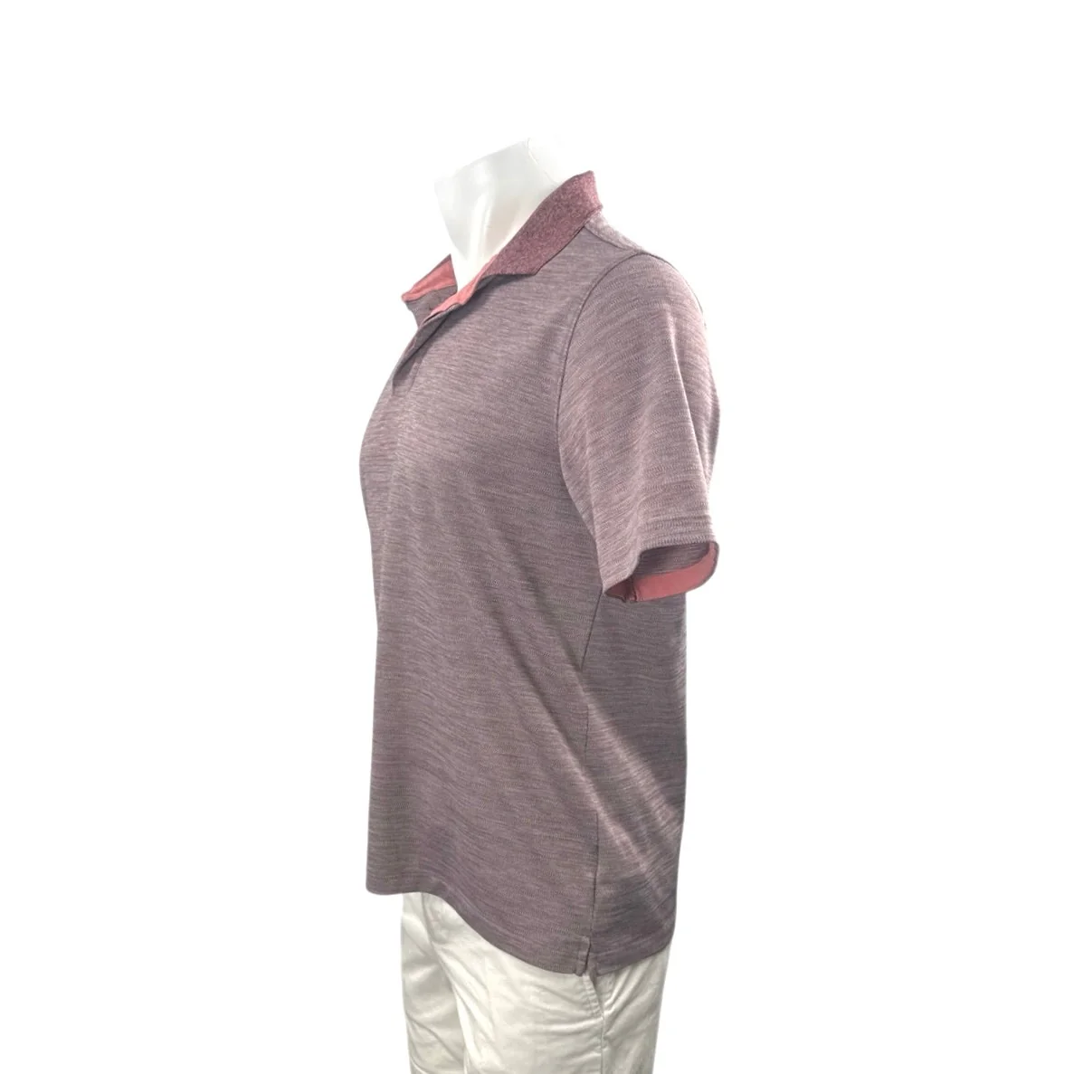 Untuckit Men's Purple Short Sleeve Collared Golf Tennis Polo Shirt Top Size M - Image 2