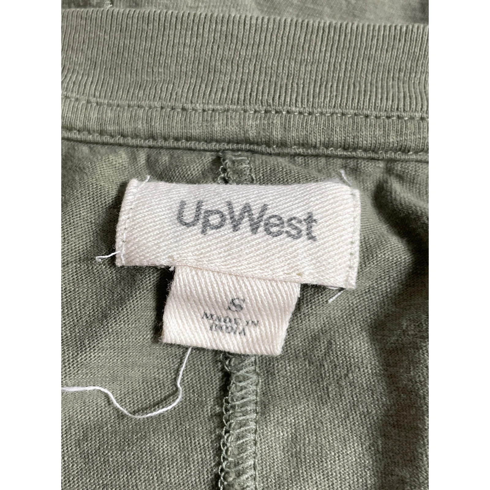 UpWest Men's Green Crew Neck Short Sleeve Basic Jersey Pocket Tee T-Shirt Top S - Image 5