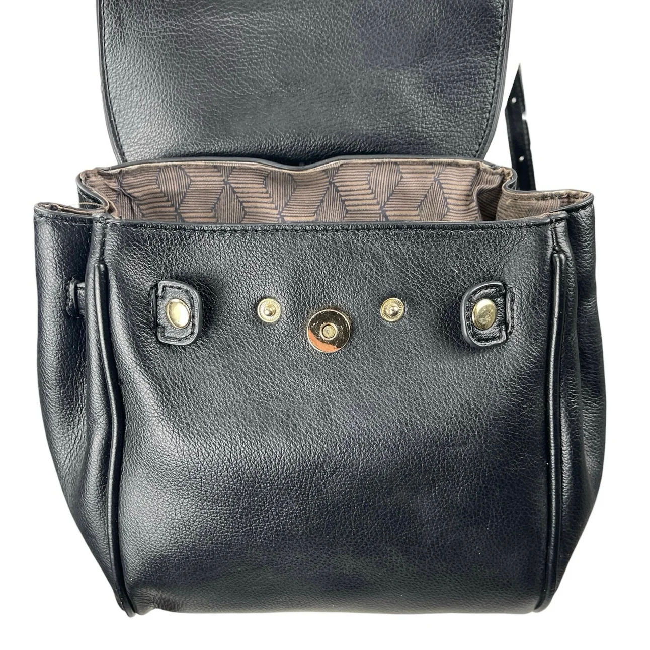 Urban Expressions Black Pebble Faux Leather Vegan Kelly-style Backpack One Size - Image 5