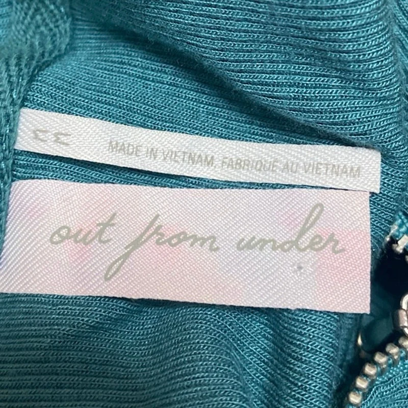 Urban Outfitter Out From Under Blue Long Sleeve Ribbed Knit Bodysuit Top Size M - Image 3