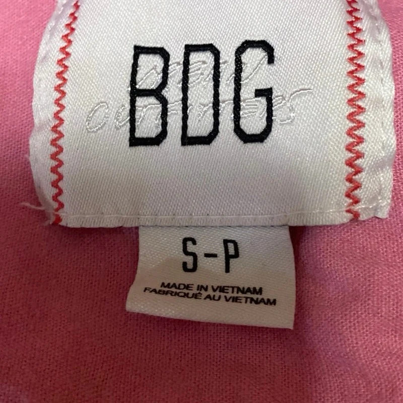 Urban Outfitters BDG Axel Pink Linen Short Sleeve Zip Up Coverall Romper Size S - Image 3