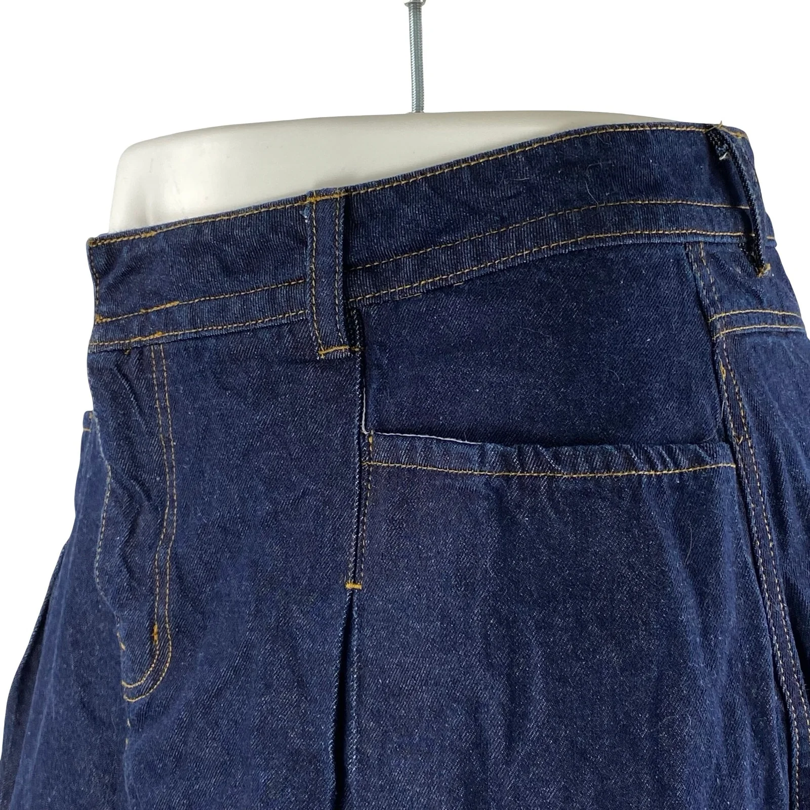 Urban Outfitters BDG Bookworm High Rise Pleated Mini Flare A-Line Denim Skirt L - Image 3