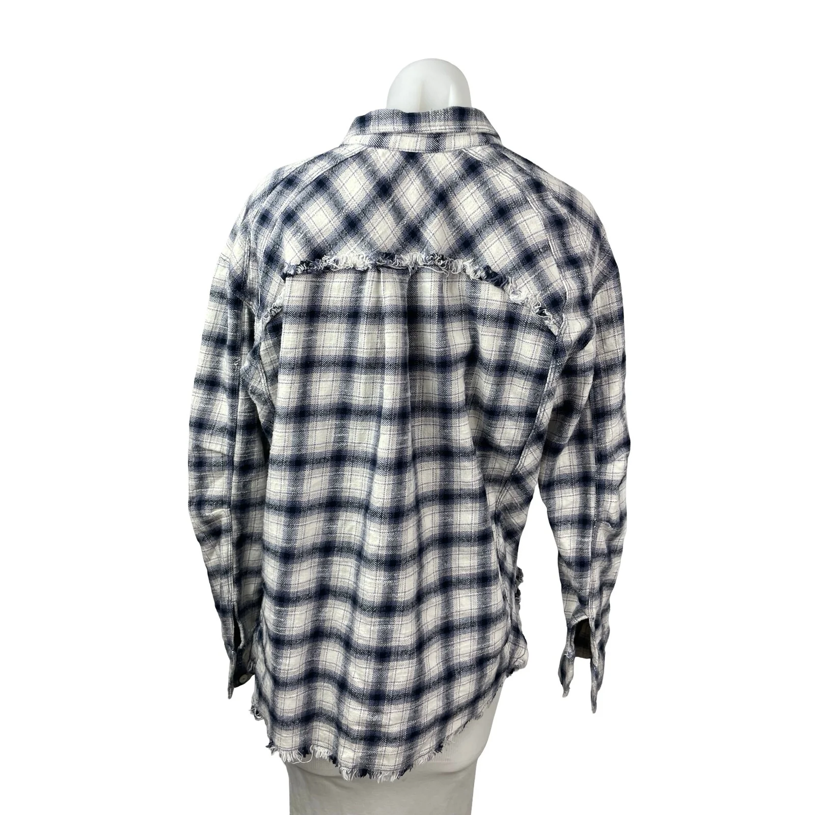Urban Outfitters BDG Brixton Check Flannel Long Sleeve Button Down Shirt Top M - Image 4