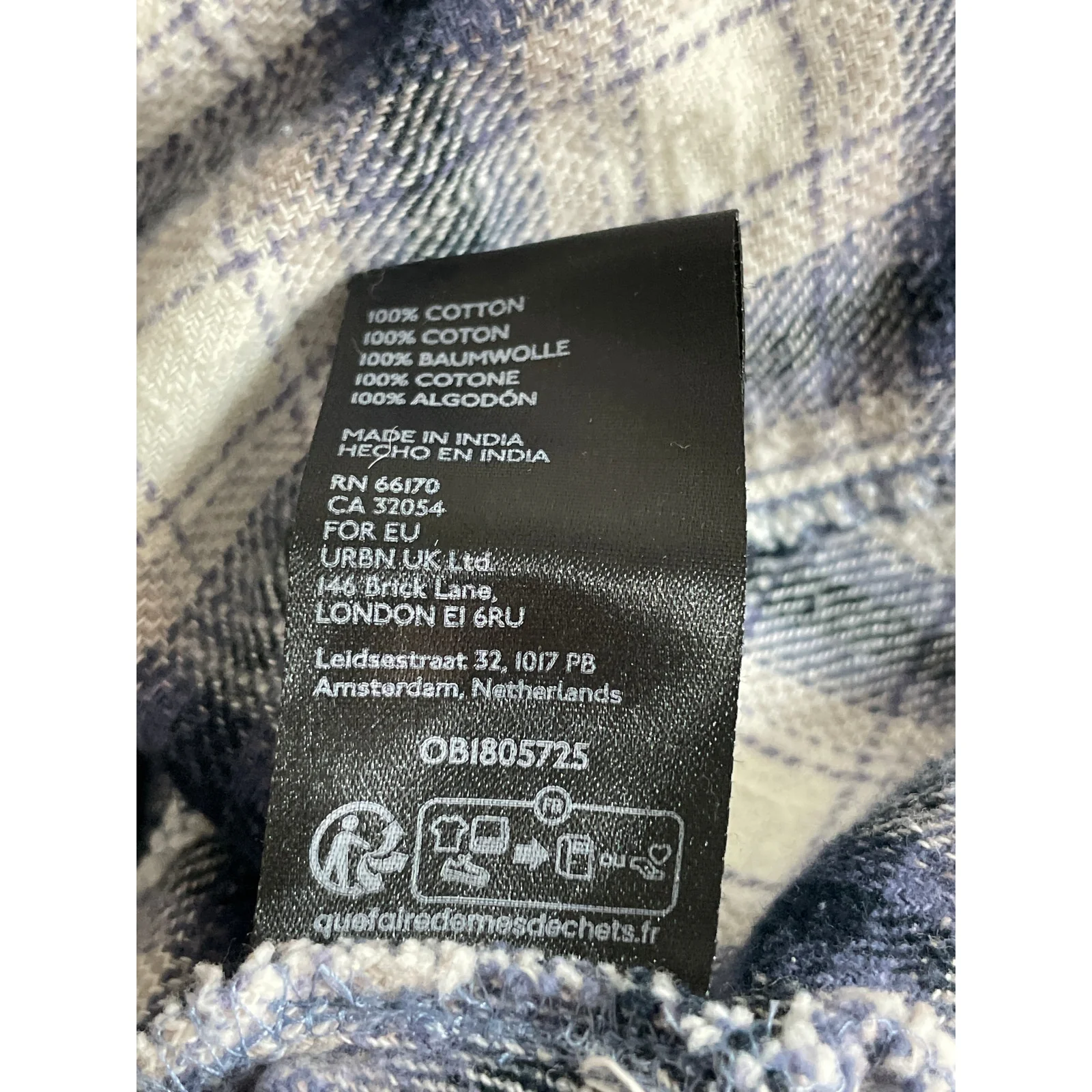 Urban Outfitters BDG Brixton Check Flannel Long Sleeve Button Down Shirt Top M - Image 7