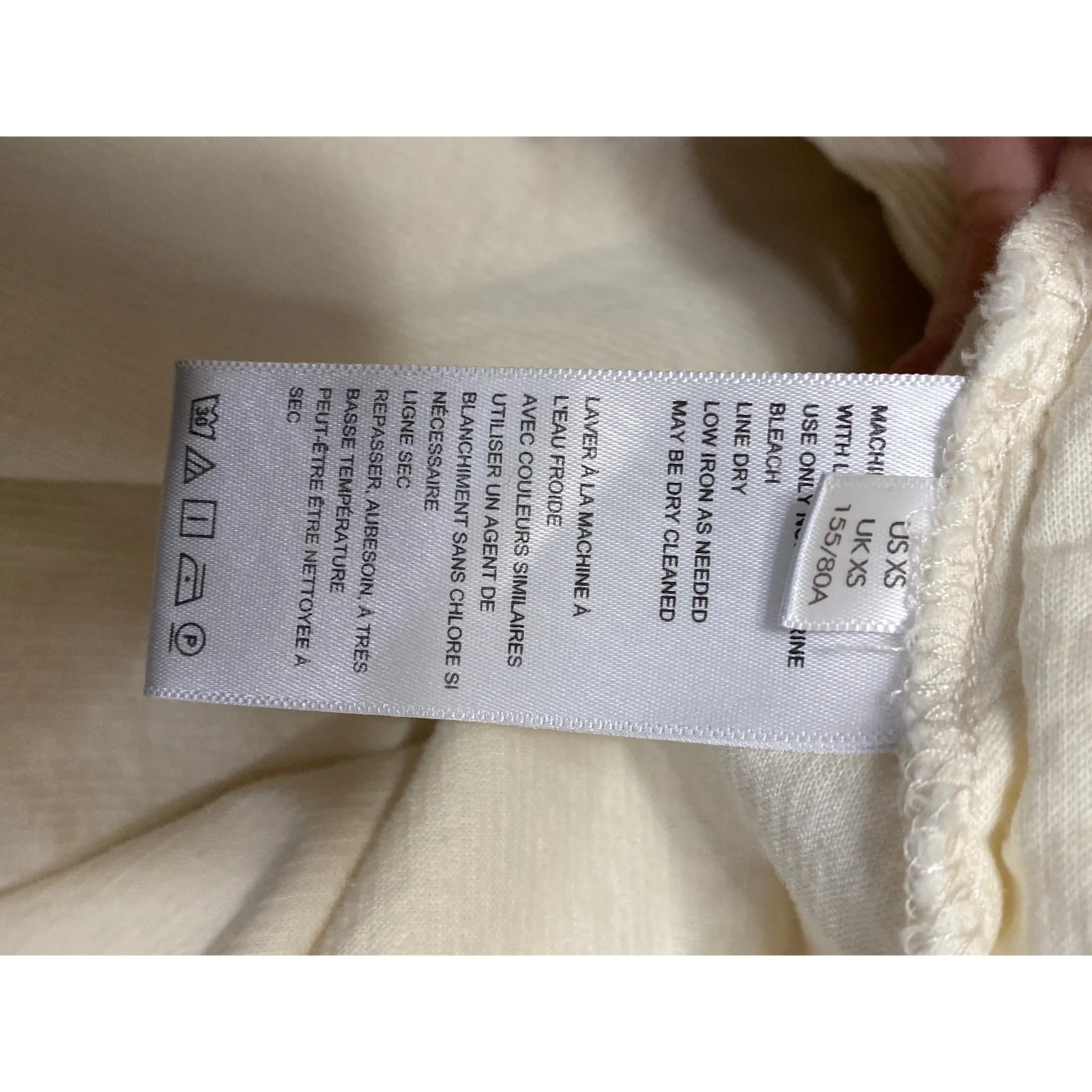 Urban Outfitters BDG Cream Ribbed Collar Long Sleeve Midi A-Line Shirt Dress XS - Image 6