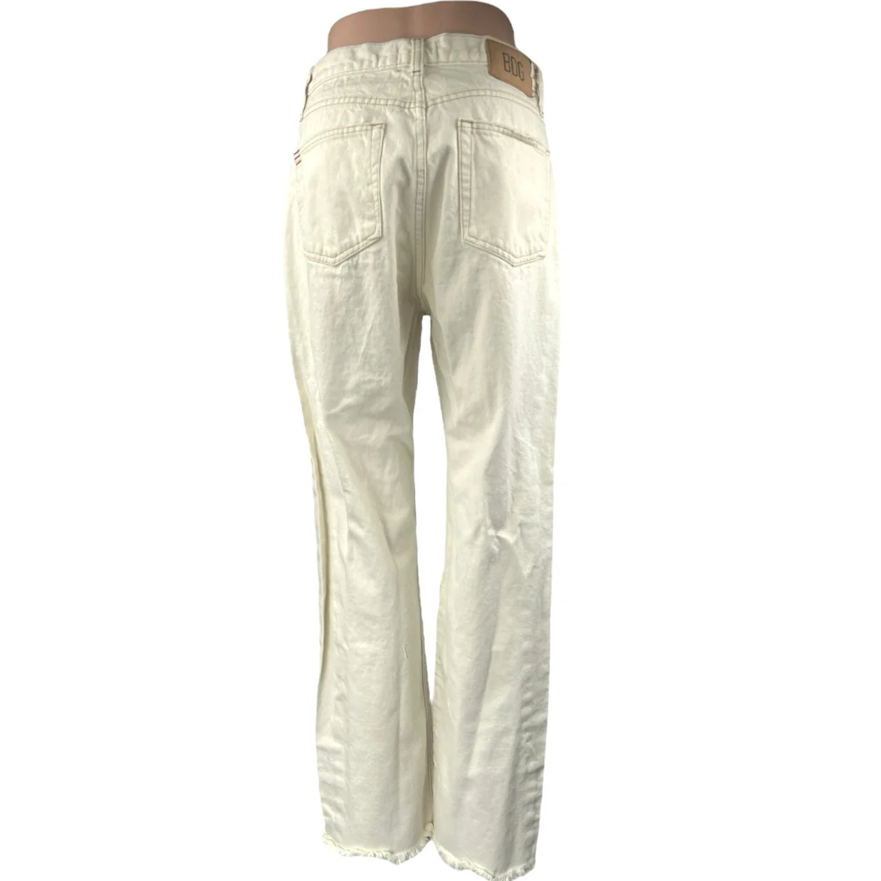 Urban Outfitters BDG White Distressed High Waist Flared Cowboy Denim Jeans Sz 28 - Image 2