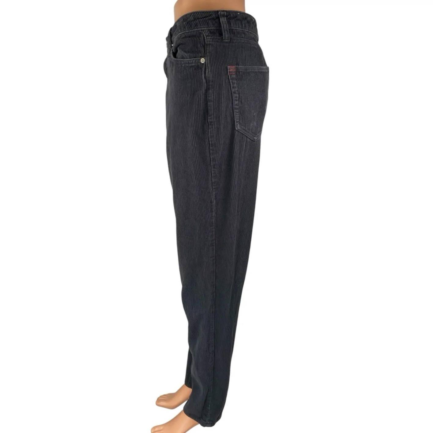 Urban Outfitters BDG Women's Black Corduroy High Rise Tapered Pants Size 28 - Image 2