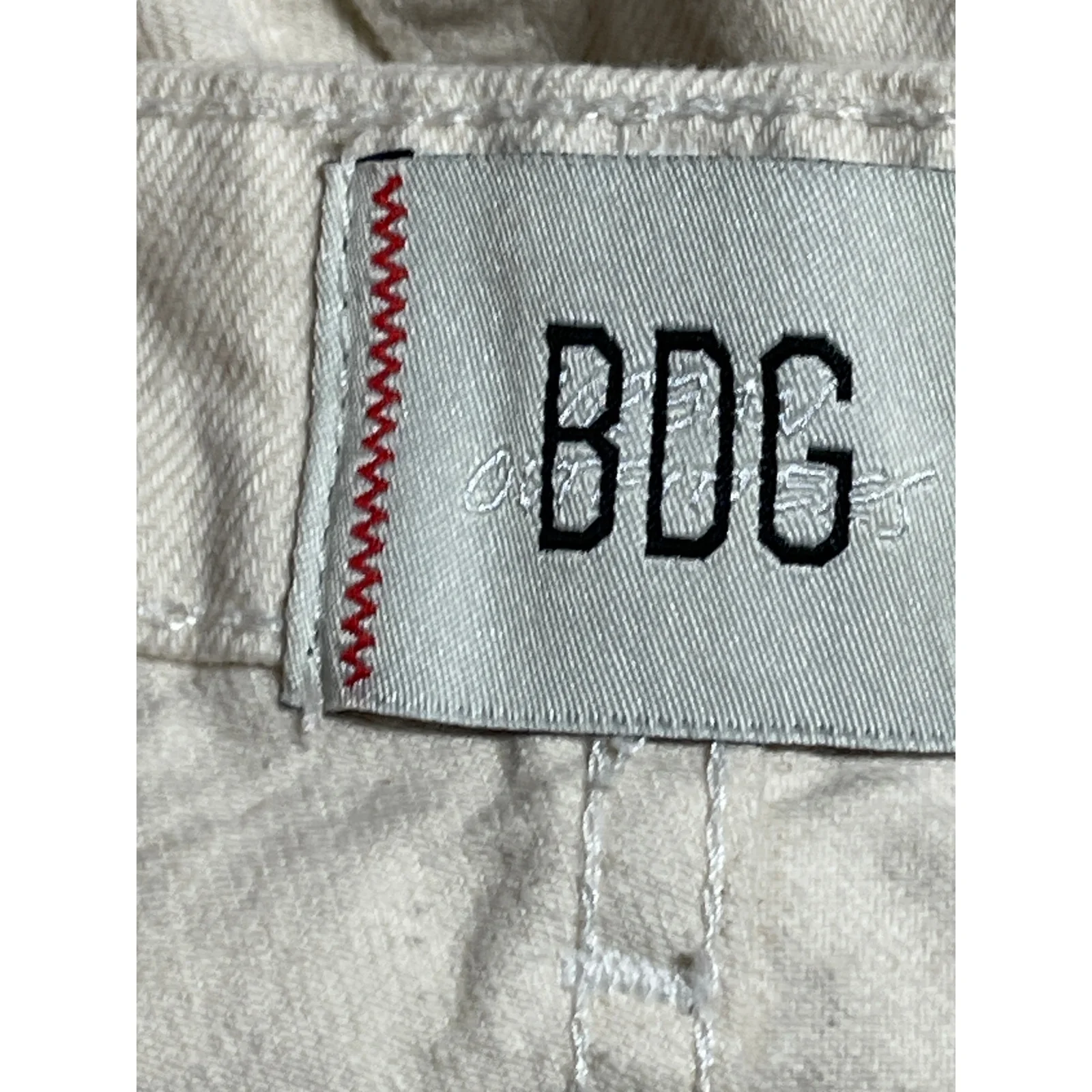 Urban Outfitters BDG Women's White High Rise Baggy Wide Leg Trousers Pants Sz 32 - Image 3