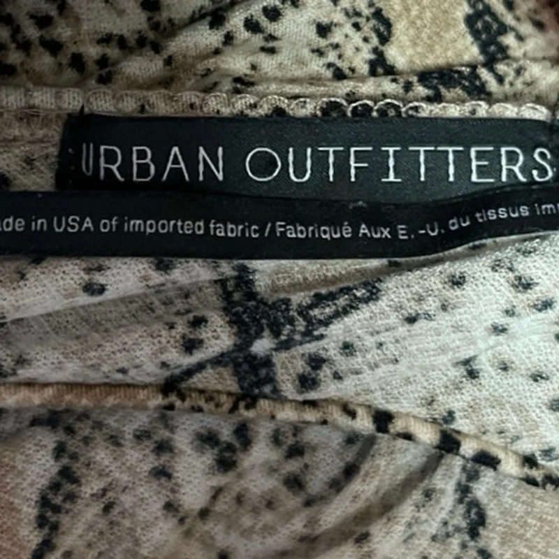 Urban Outfitters Beige Black Snakeskin Sleeveless Cami Mini Bodycon Dress Sz L - Image 4