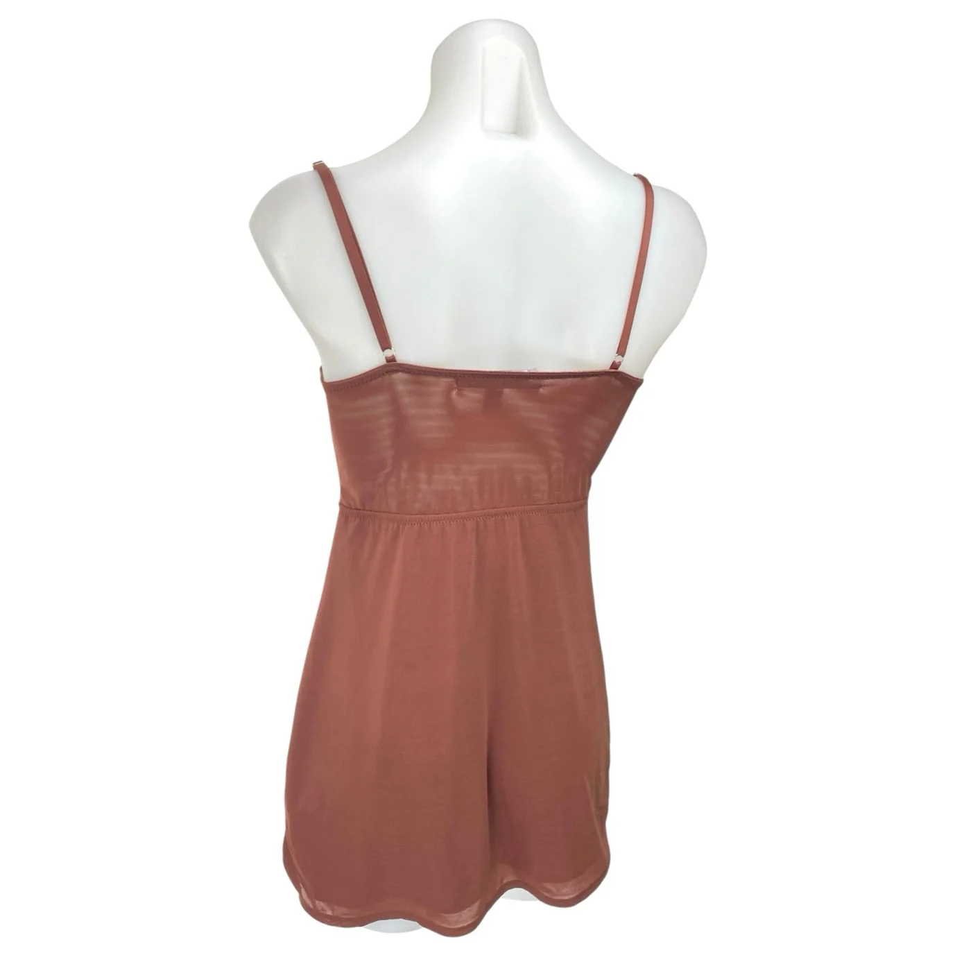Urban Outfitters Brown Sleeveless Lace Corset Bustier Mini Slip Dress Size S - Image 2