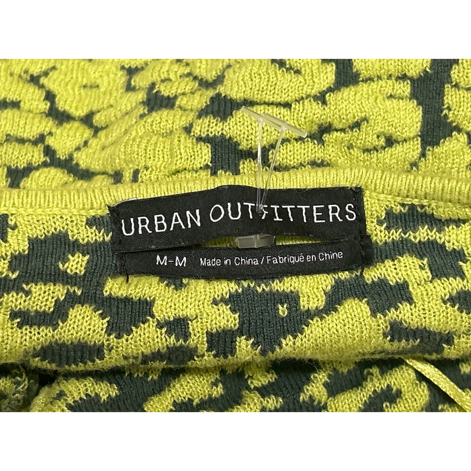Urban Outfitters Green Black One Shoulder Sleeveless Cami Camisole Crop Top Sz M - Image 3