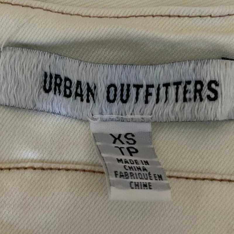 Urban Outfitters Jenny Denim Womens Cream Halter Neck Bustier Mini Dress Size XS - Image 4