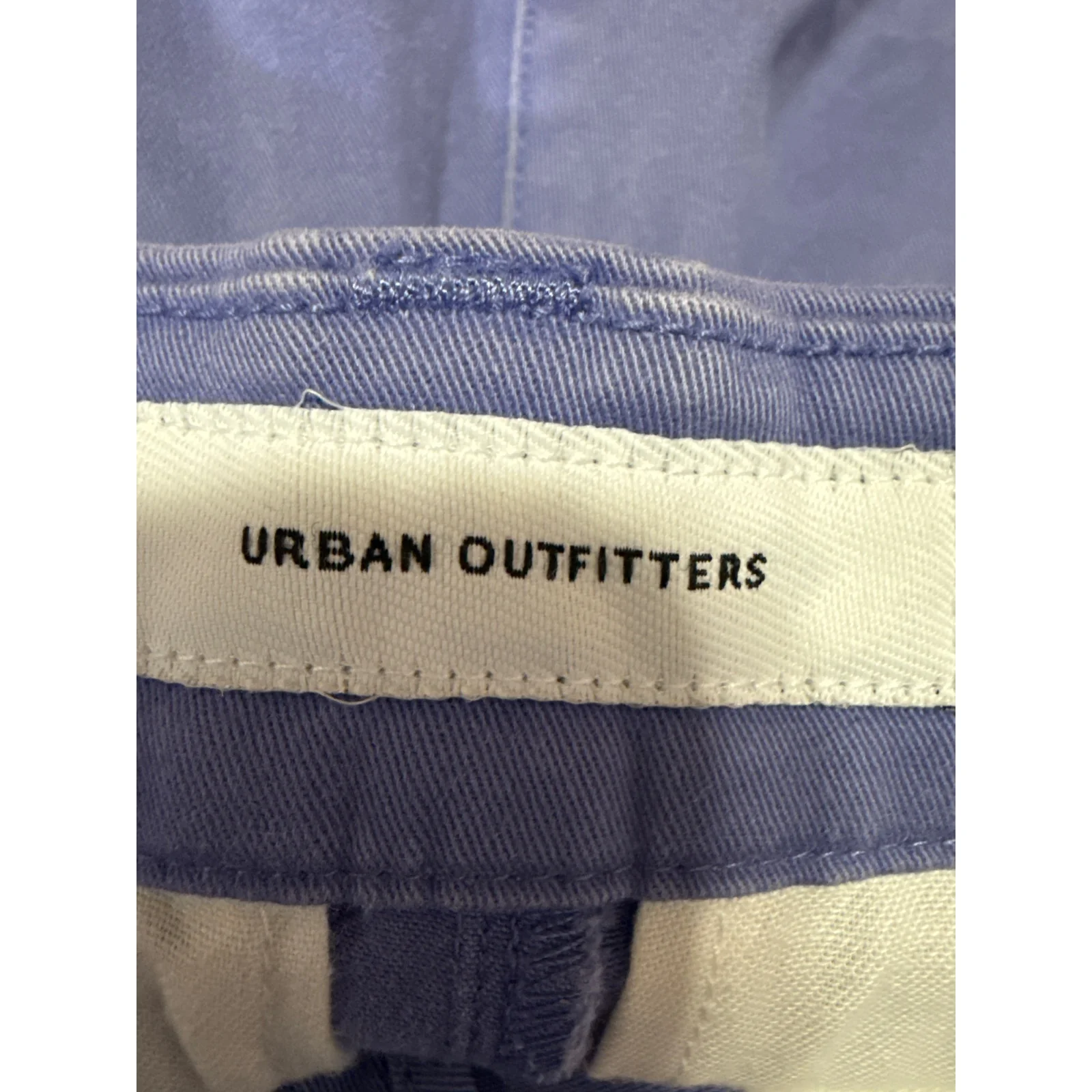 Urban Outfitters Men's Purple Blue Twill Straight Leg Slim Fit Chino Shorts 30 - Image 4