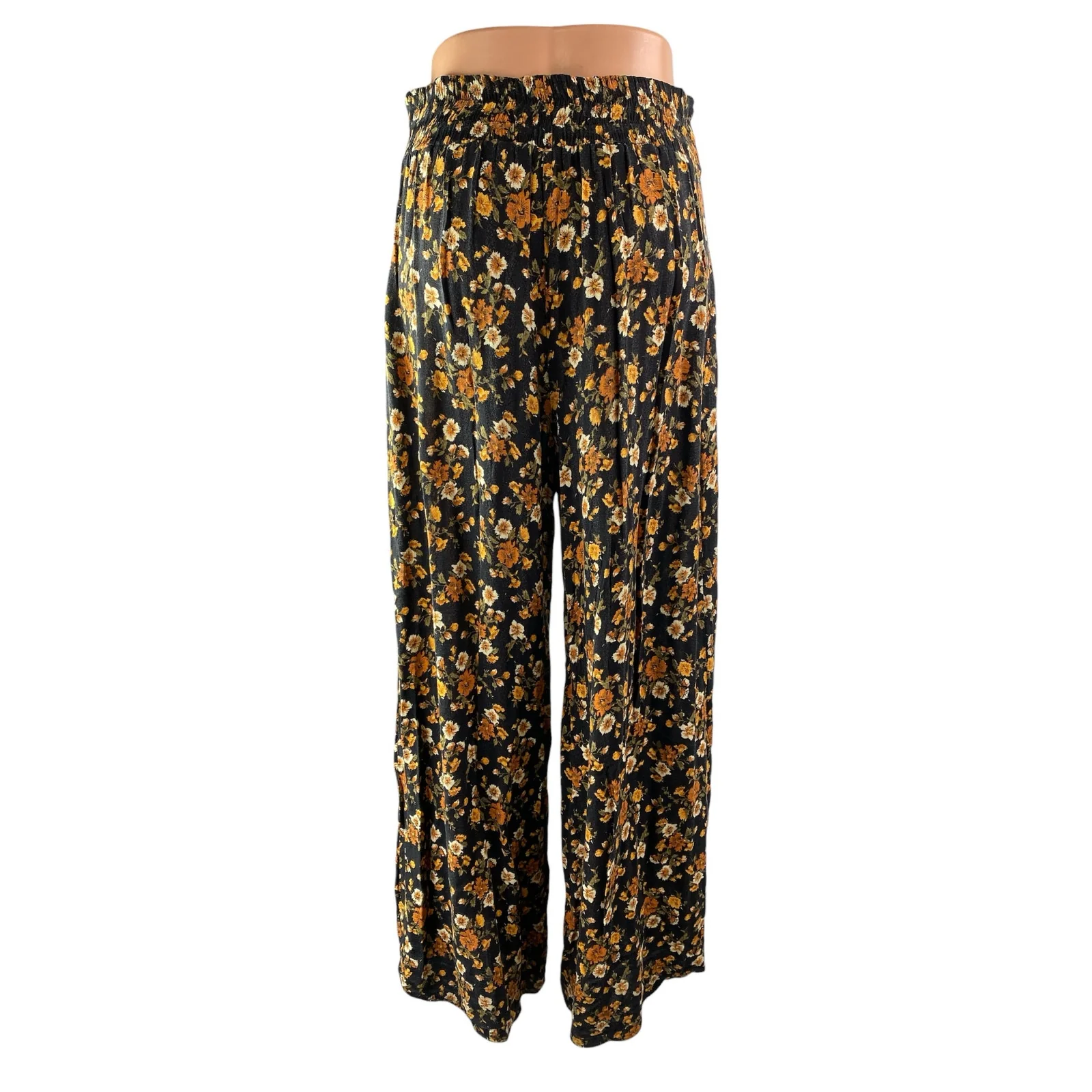 Urban Outfitters Multicolor Floral High Waist Palazzo Wide Leg Trousers Pants S - Image 2