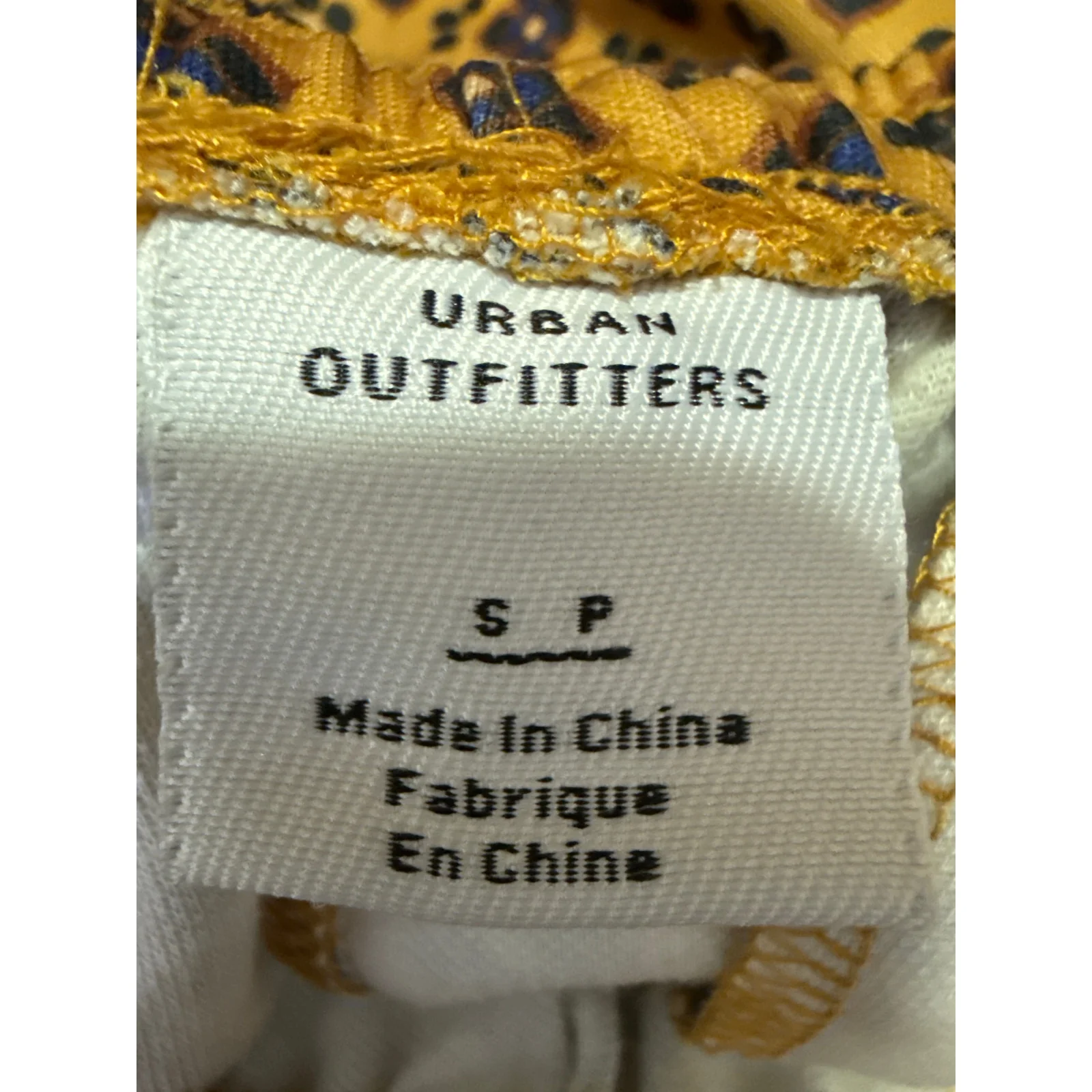 Urban Outfitters Oscar Tricot Mens Yellow Floral Straight Trousers Track Pants S - Image 4