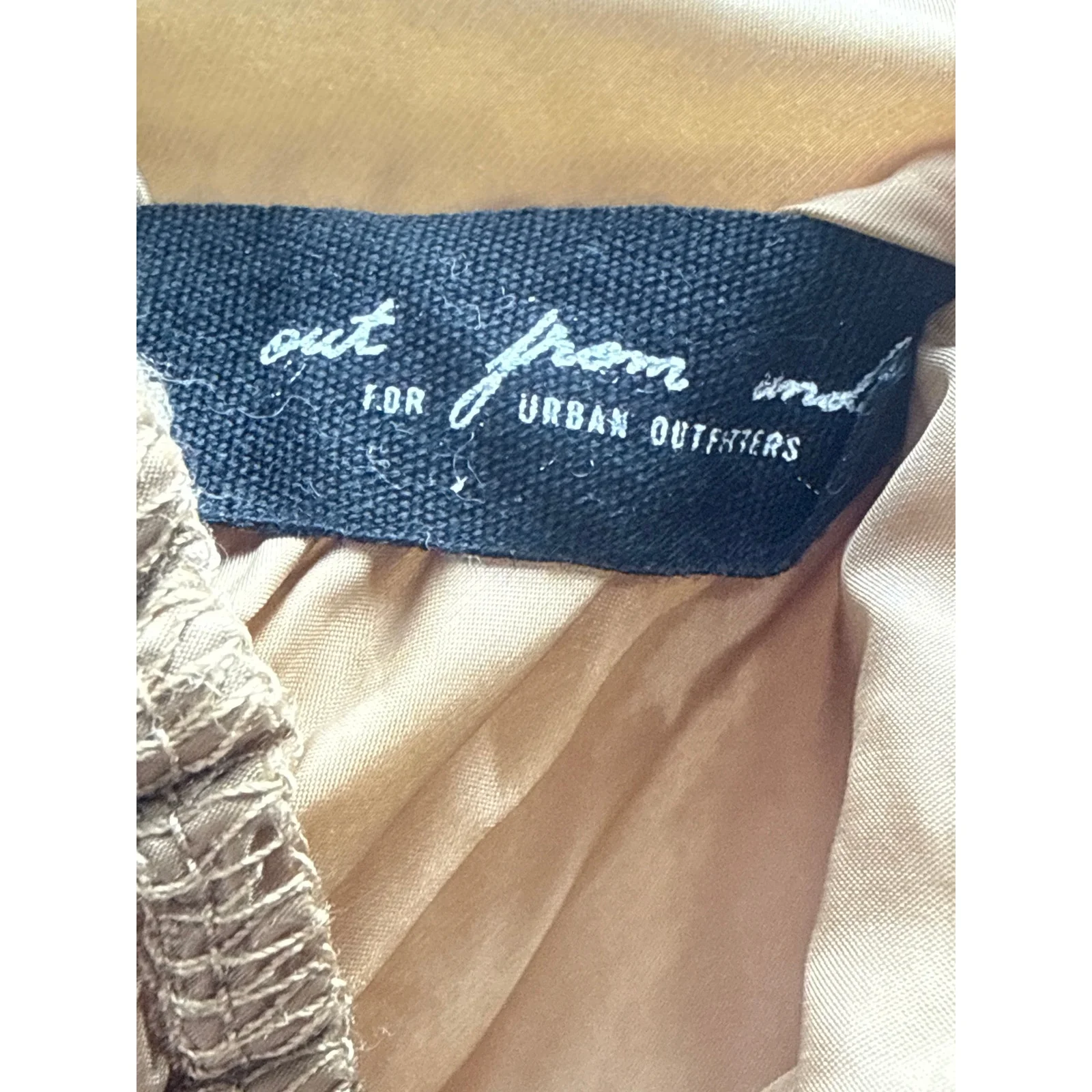 Urban Outfitters Out From Under Tan Mesh Trim Dolphin Mini Lounge Shorts Size S - Image 4