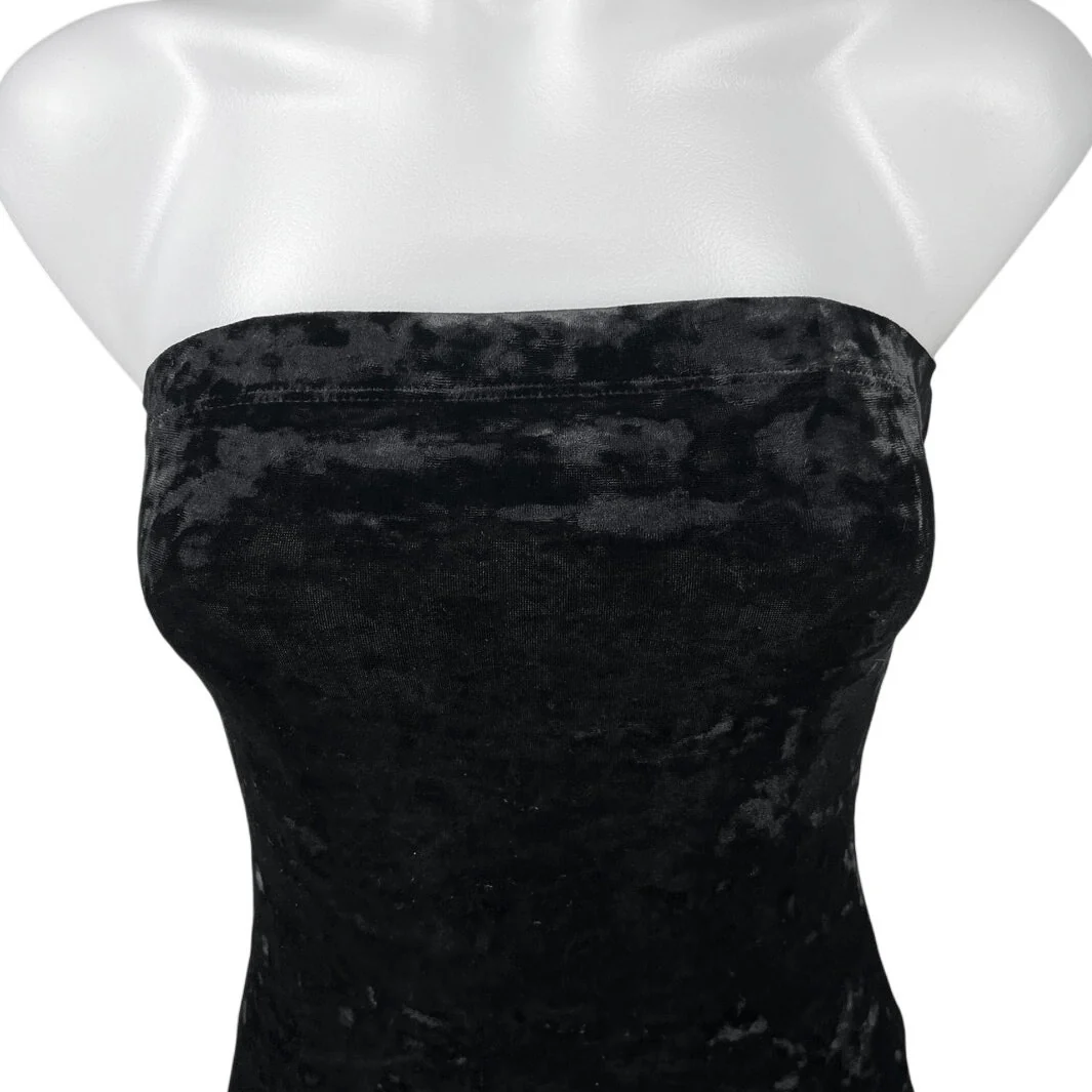 Urban Outfitters Out From Under Velour Velvet Strapless Tube Top Bodysuit Size M - Image 3