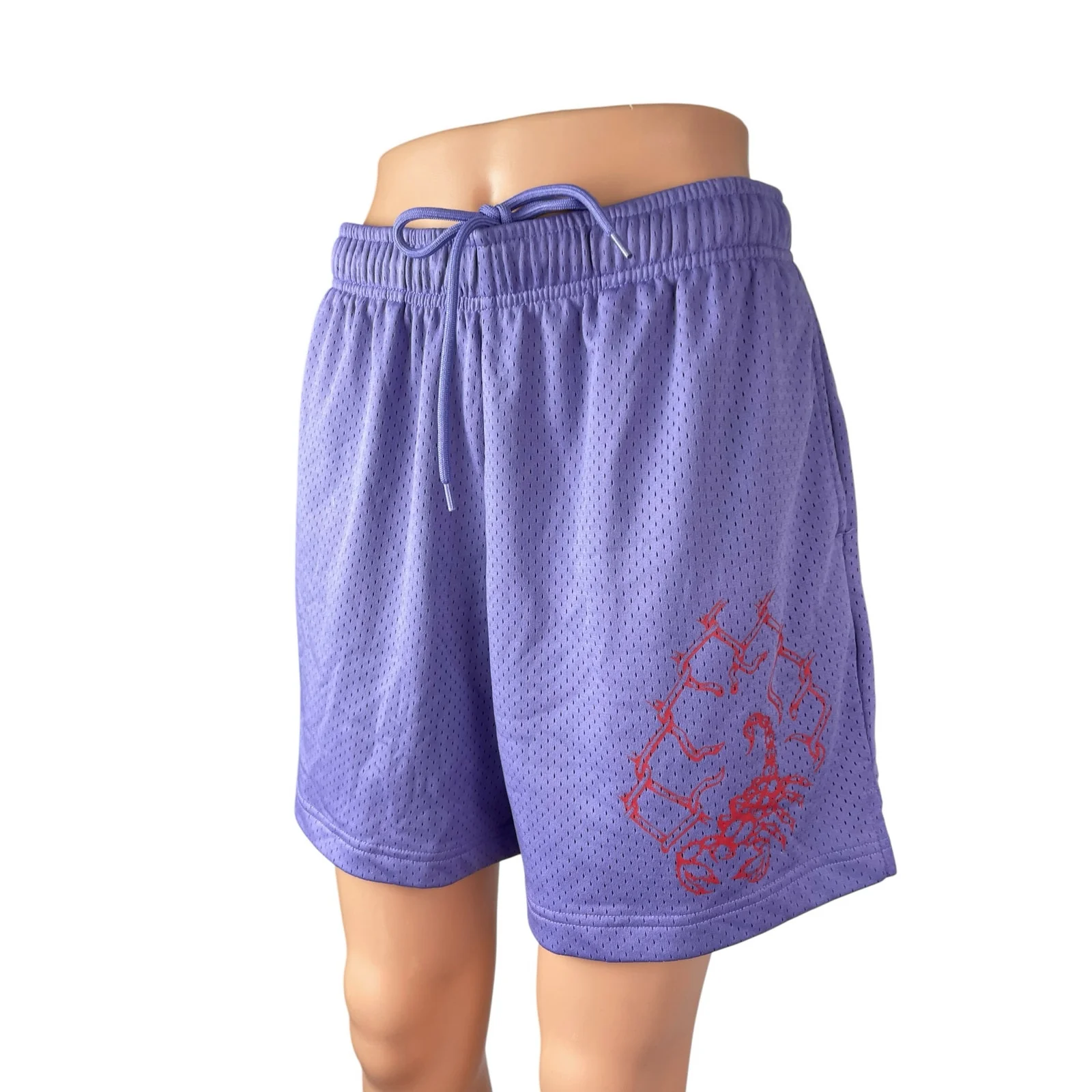 Urban Outfitters Purple Elastic Waist Athletic Activewear Basketball Shorts Sz M - Image 2