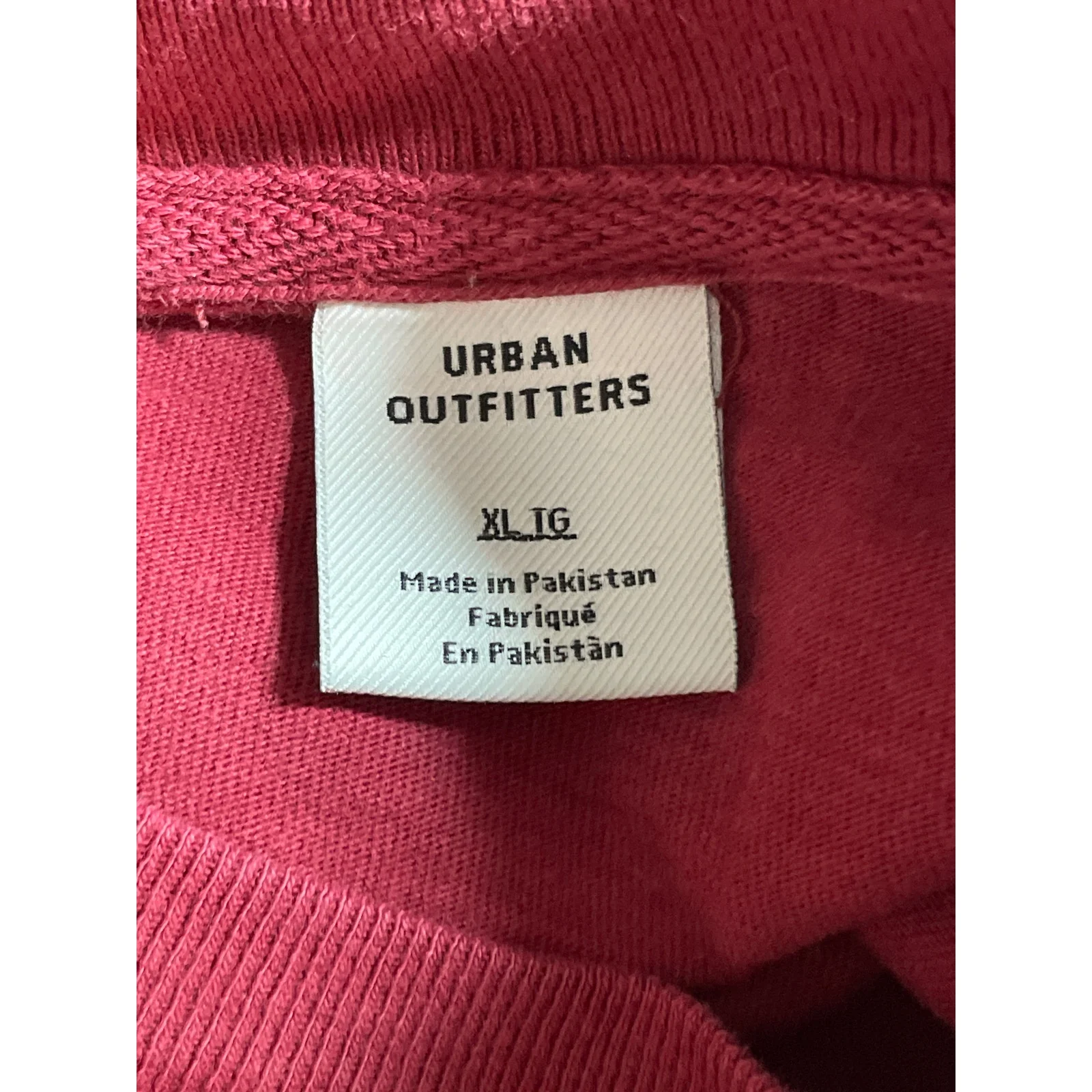 Urban Outfitters Red Greek Key Crew Neck Long Sleeve Sweatshirt Sweater Top XL - Image 5