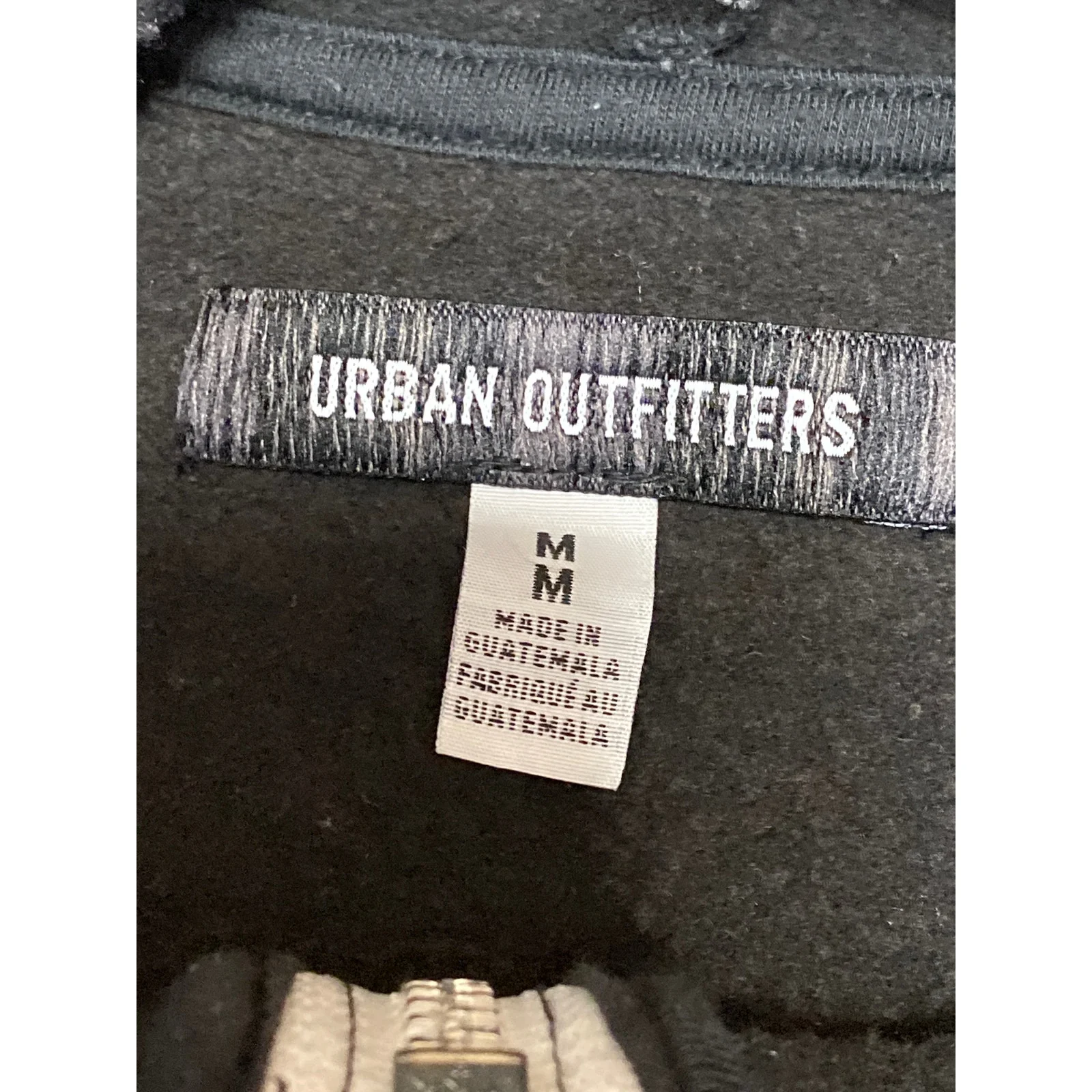 Urban Outfitters Womens Black Hooded Long Sleeve Activewear Hoodie Sweatshirt M - Image 3