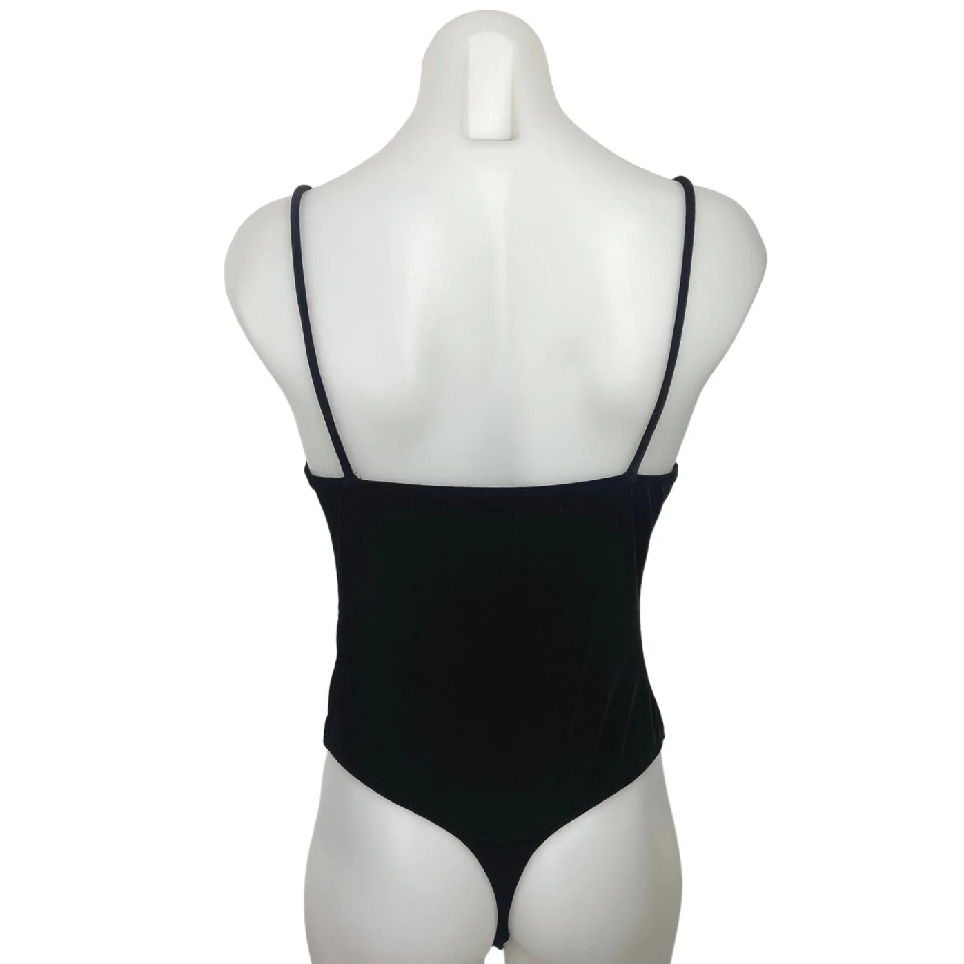 Urban Outfitters Women's Black Spaghetti Straps V-Neck One Piece Bodysuit Size M - Image 2