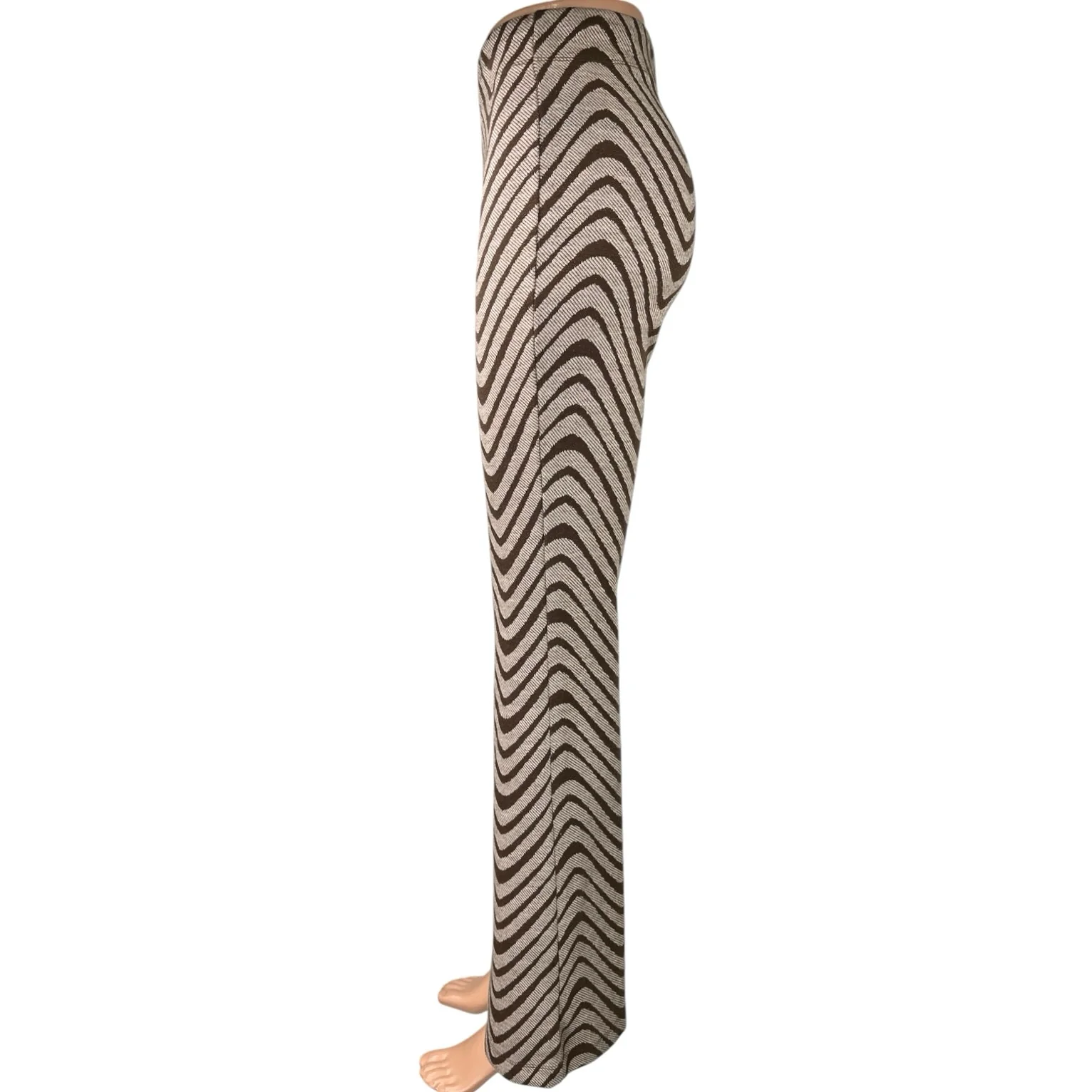 Urban Outfitters Women's Brown Beige Bryn Pull On Bootcut Flared Pants Size S - Image 2