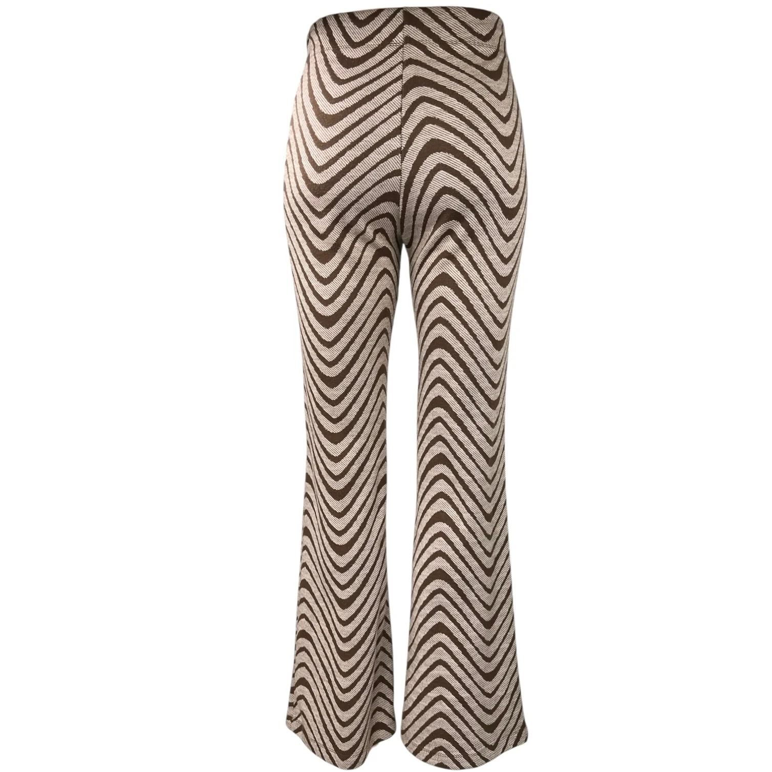 Urban Outfitters Women's Brown Beige Bryn Pull On Bootcut Flared Pants Size S - Image 3