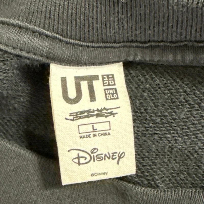 UT Uniqlo x Disney Women's Black Mickey Mouse Pullover Sweatshirt Top Size L - Image 5