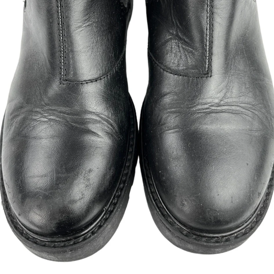 Vagabond Black Leather Lug Sole Chunky Slip On Kenova Chelsea Ankle Boots Sz 4.5 - Image 5