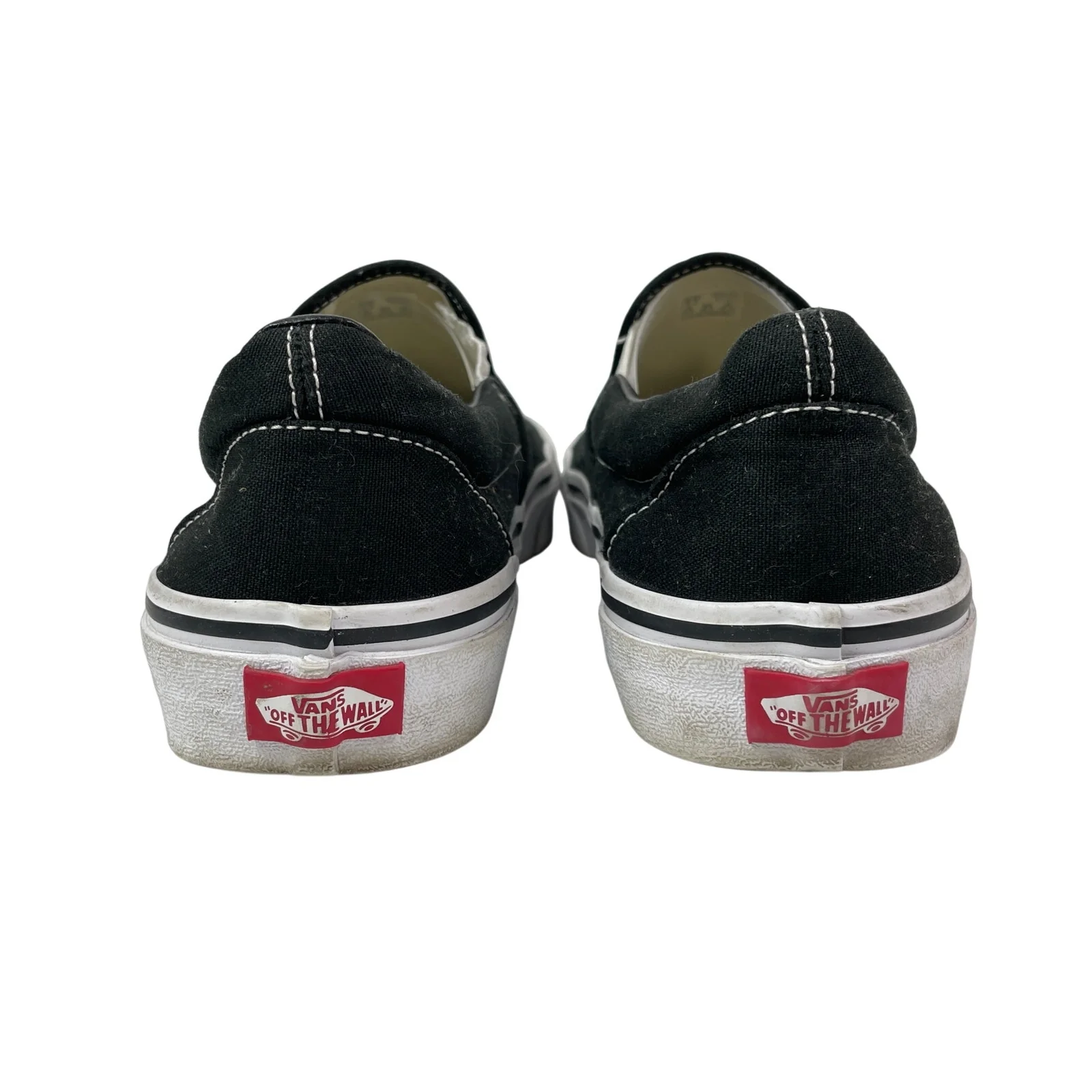 Vans Classic Unisex Black White Casual Skate Slip On Sneakers Shoes Sz 11W/9.5M - Image 3