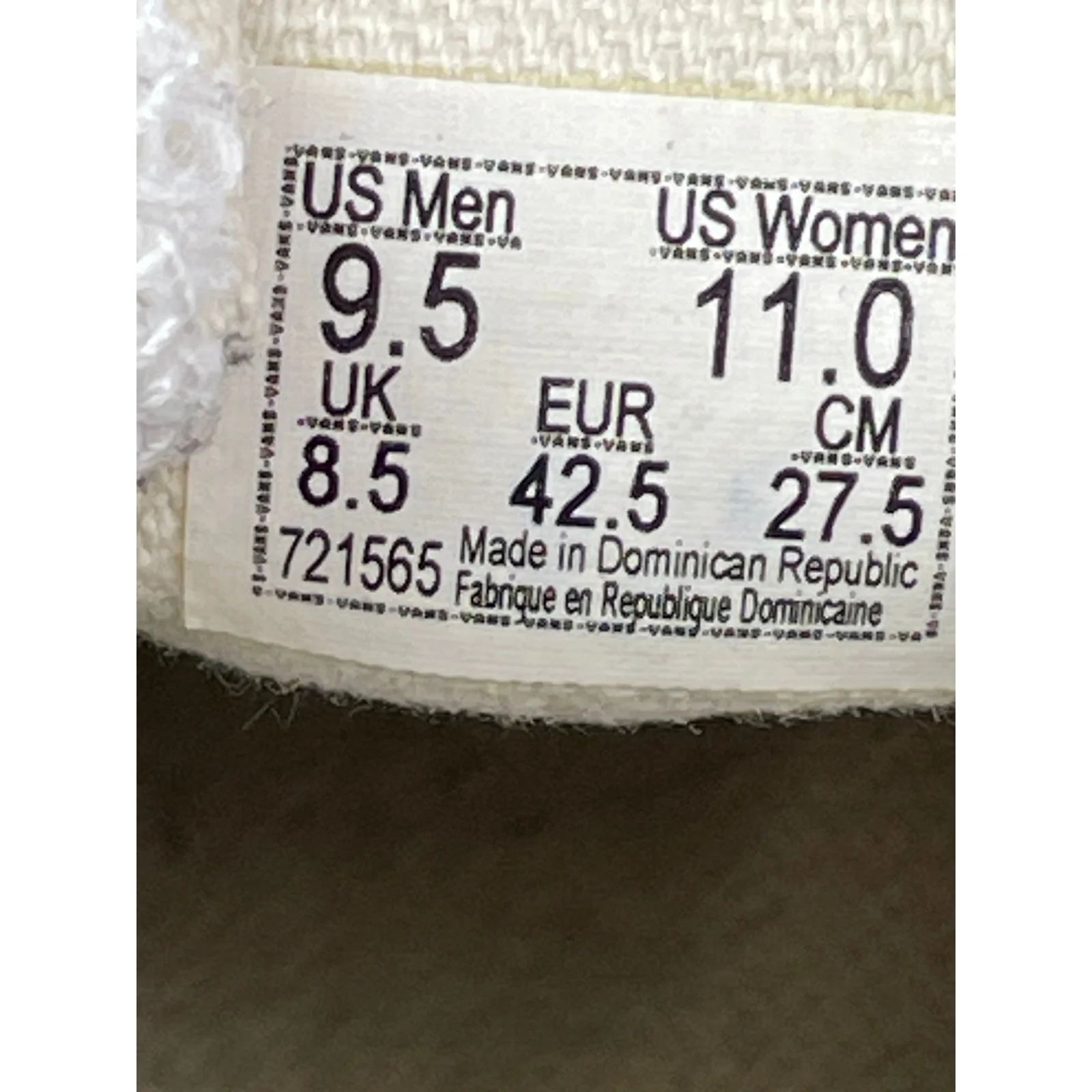 Vans Classic Unisex Black White Casual Skate Slip On Sneakers Shoes Sz 11W/9.5M - Image 8