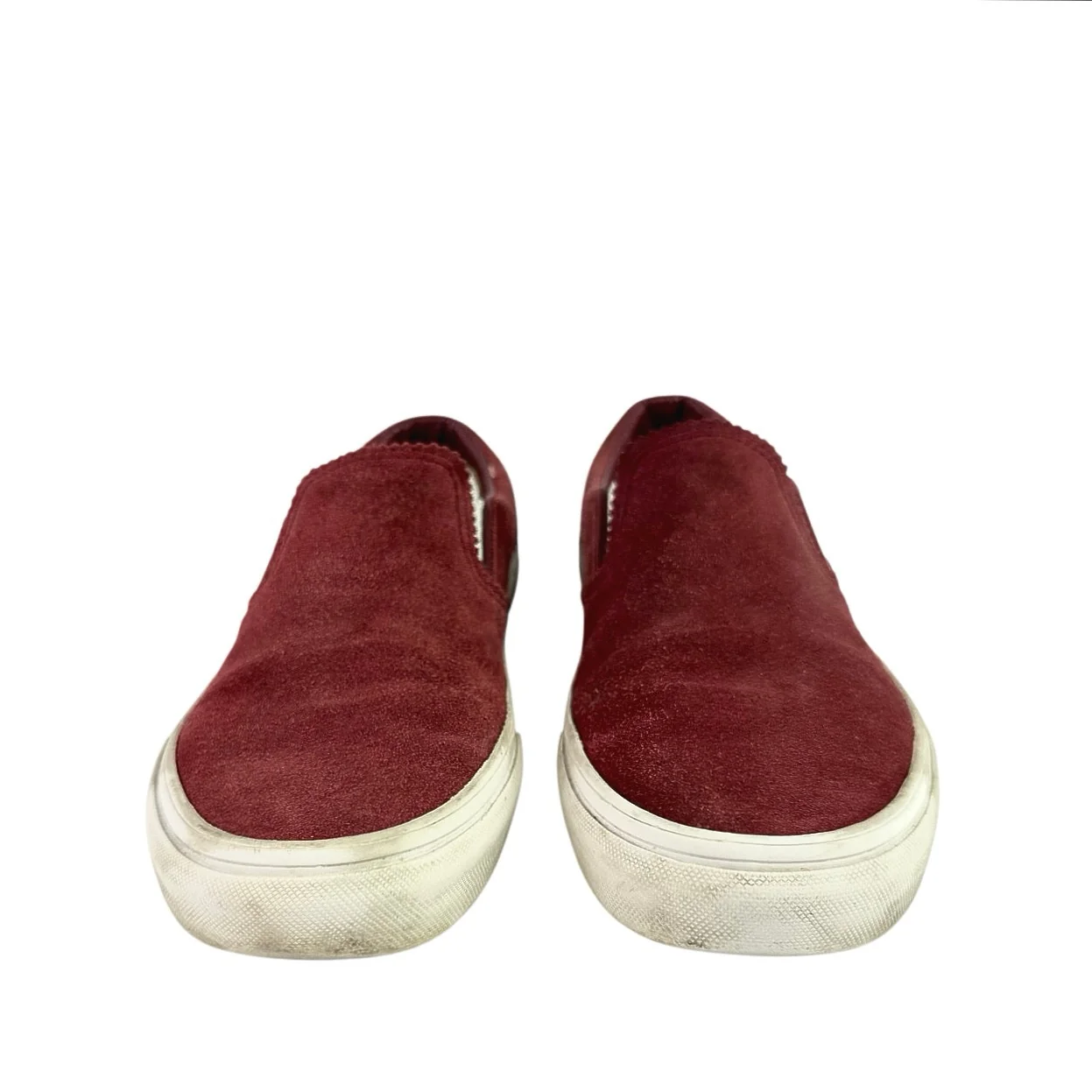 Vans OG Maroon Suede Low Top Classic Slip-On Sneakers Shoes Mens 5.5 Womens 7 - Image 2