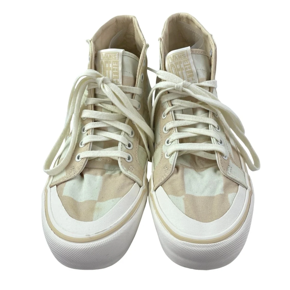 Vans SK8-Hi 138 Decon Women's Pink Check Lace Up High Top Sneakers Shoes Size 10 - Image 2