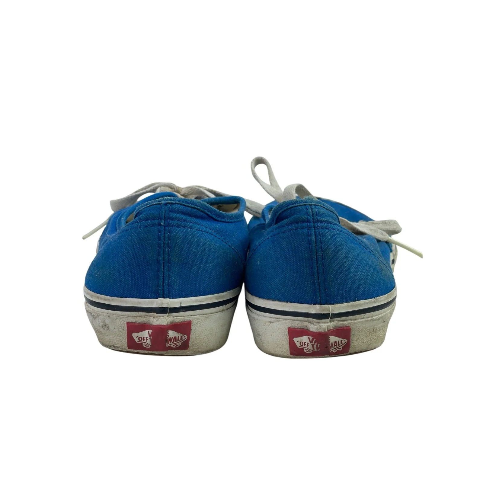 Vans Unisex Blue Lace Up Canvas Low Top Rubber Casual Flat Sneakers Shoes Size 8 - Image 3