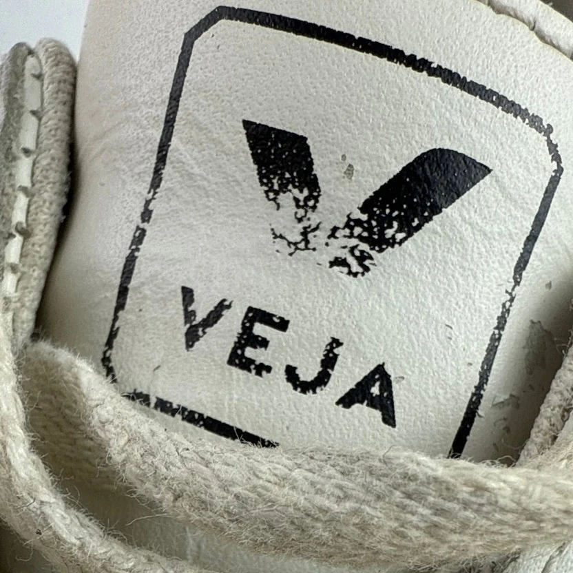Veja Esplar Women's White Leather Logo Low Top Lace Up Athletic Sneakers Shoes 9 - Image 6