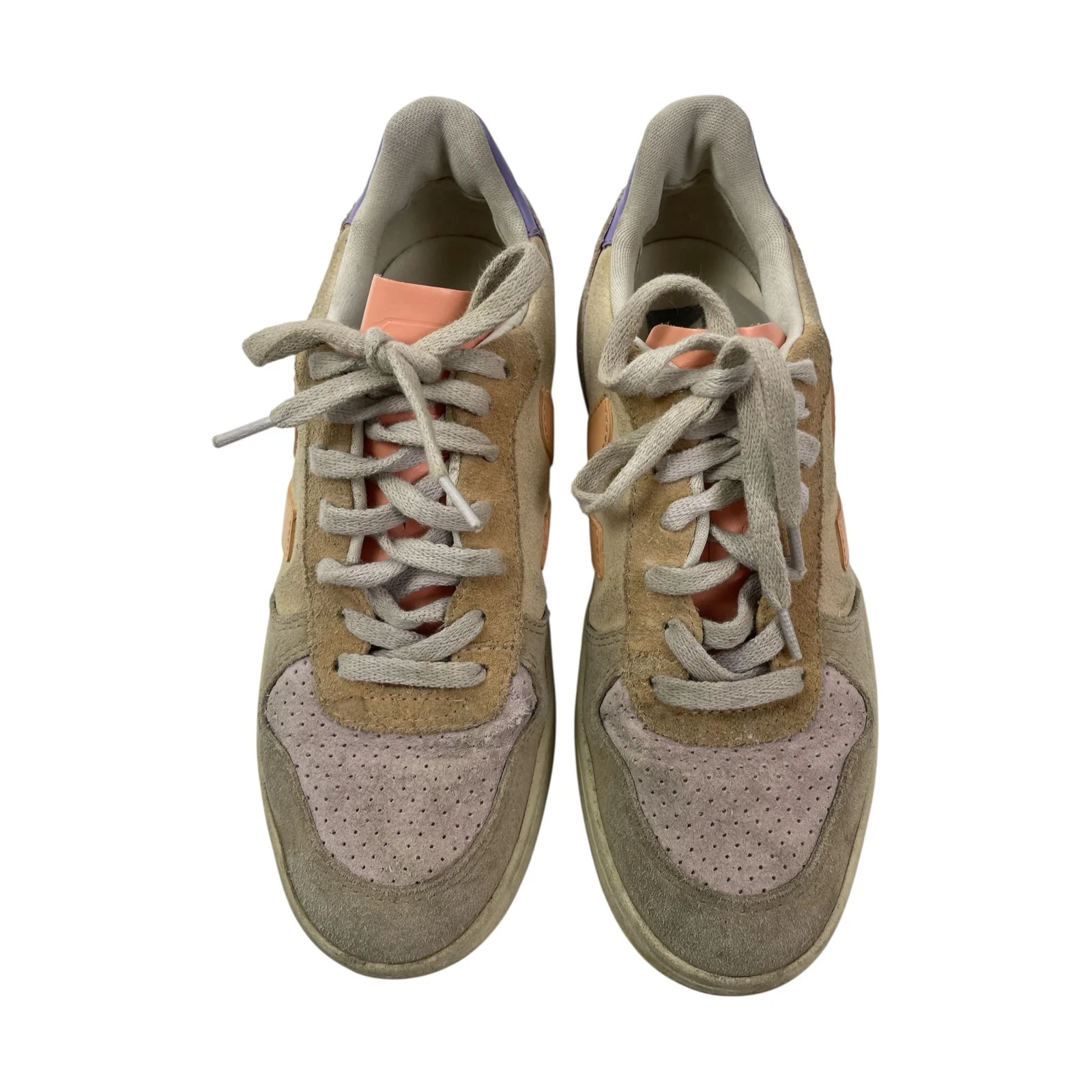 VEJA V-10 Women's Multicolor Low Top Lace Up Round Toe Athletic Sneakers Shoes 8 - Image 2