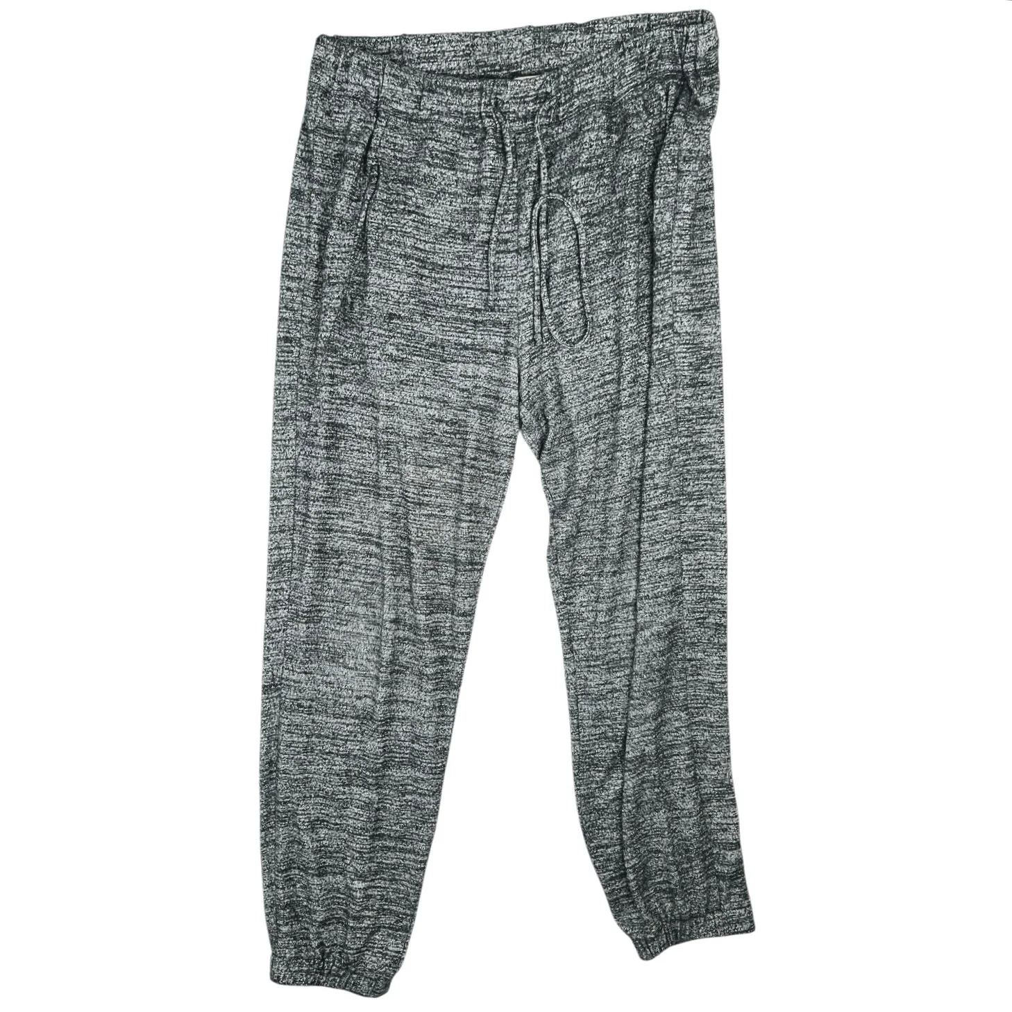 Velvet by Graham & Spencer Black Heather Knit Lounge Long Sleeve Top Jogger Pants Set Size M - Image 4
