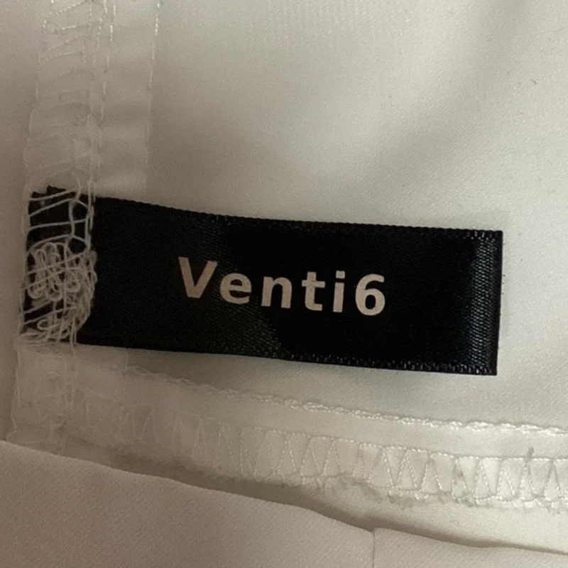 Venti6 White High Waist Paperbag Pleated Tapered Leg Crop Ankle Pants Size S - Image 4