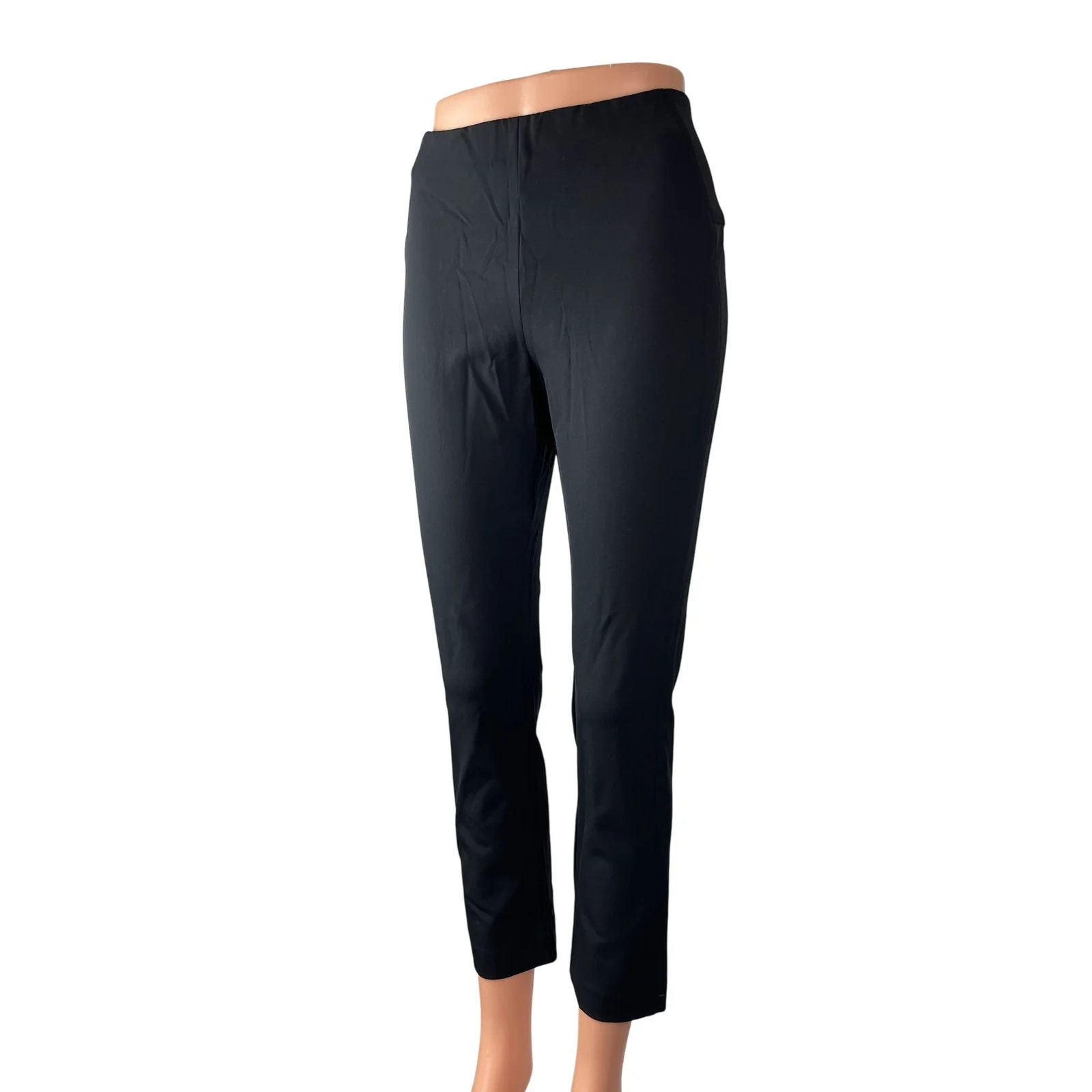 Veronica Beard Women's Black High Rise Slim Straight Trousers Dress Pants Size 8 - Image 4