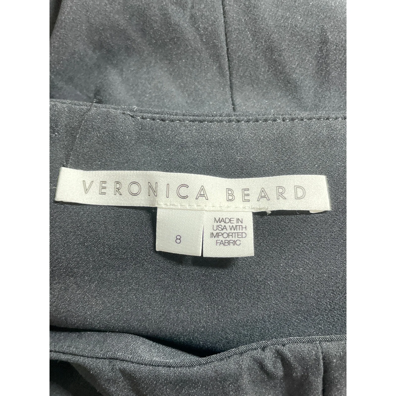 Veronica Beard Women's Black High Rise Slim Straight Trousers Dress Pants Size 8 - Image 5