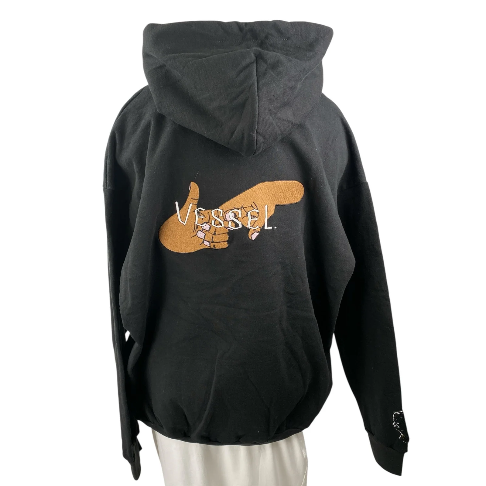 Vessel Women's Black Hoodie Hooded Logo Long Sleeve Sweatshirt Top Size XXXL - Image 2
