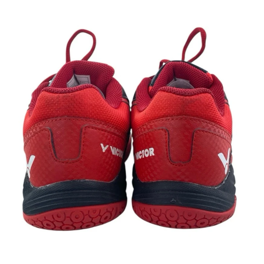 Victor A102 Women's Red Black Lace Up Low Top Badminton Sneakers Shoes Size 8.5 - Image 3