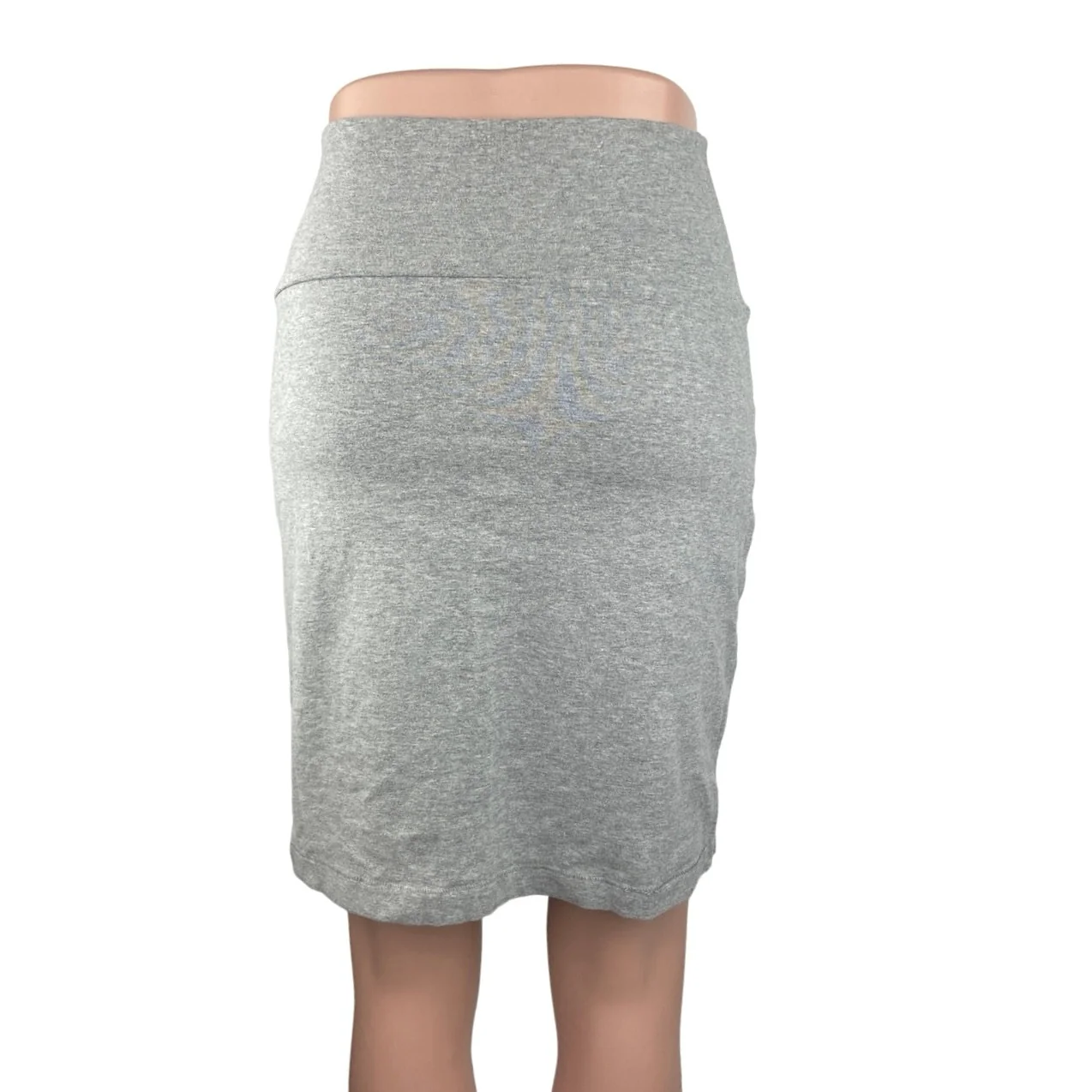 Victoria’s Secret PINK Gray Stretch Faux Zip Pocket Mini Straight Pencil Skirt M - Image 3