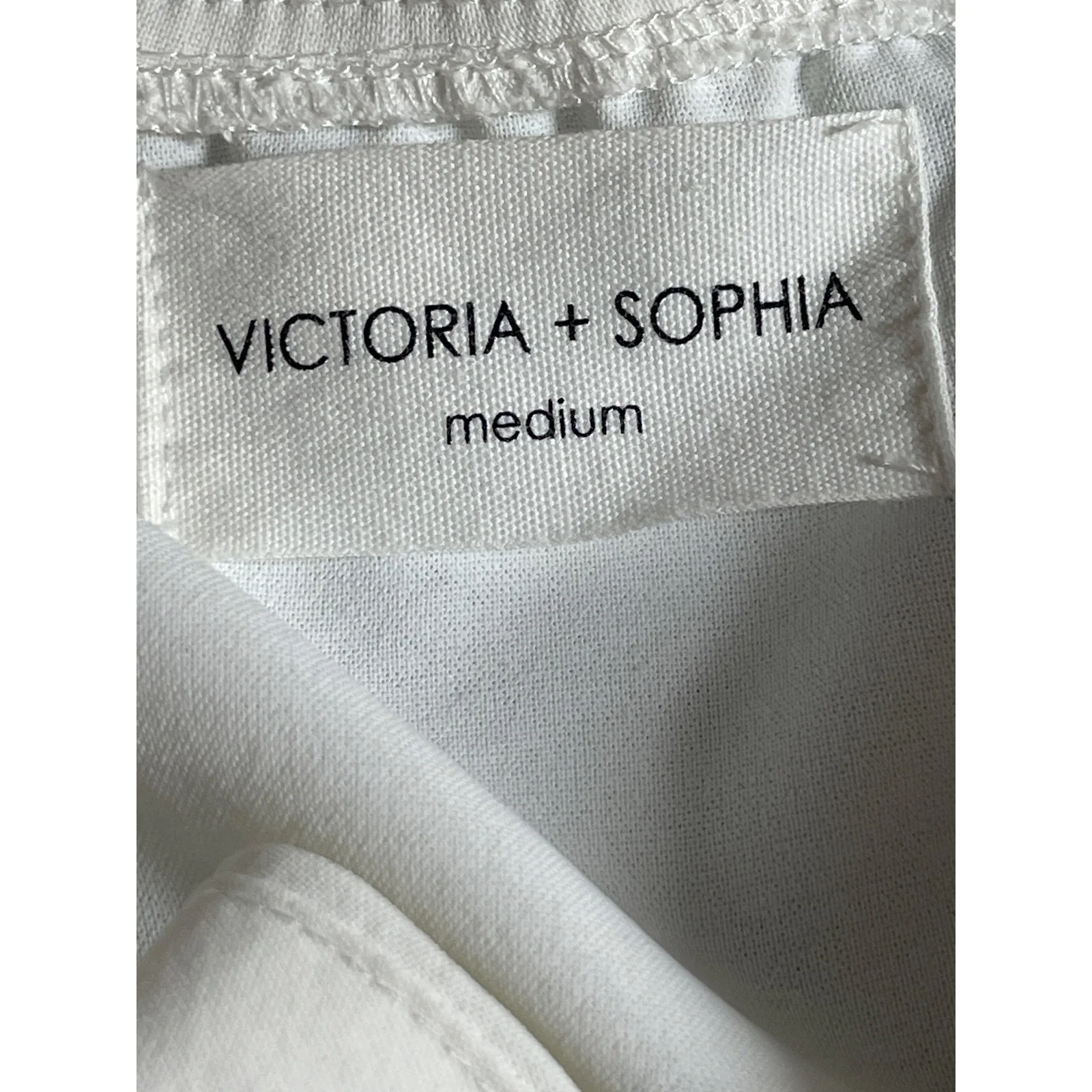 Victoria + Sophia Women's White Ruffled Long Sleeve Bustier Corset Crop Top Sz M - Image 5