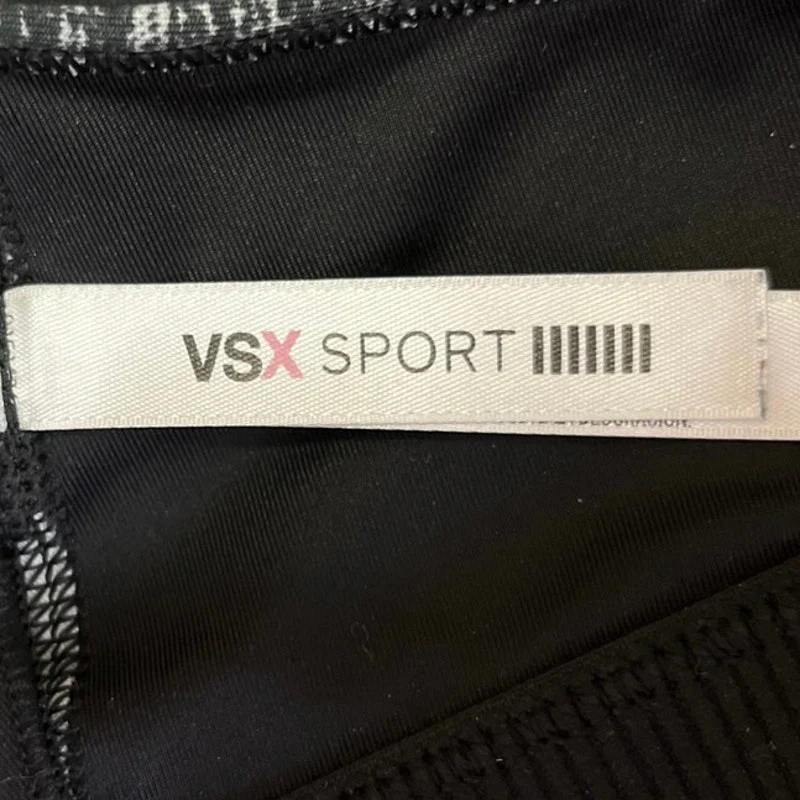 Victoria's Secret Gray Strappy Racerback Athletic Fitness Sports Bra Tank Top M - Image 3
