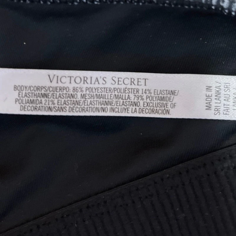 Victoria's Secret Gray Strappy Racerback Athletic Fitness Sports Bra Tank Top M - Image 4