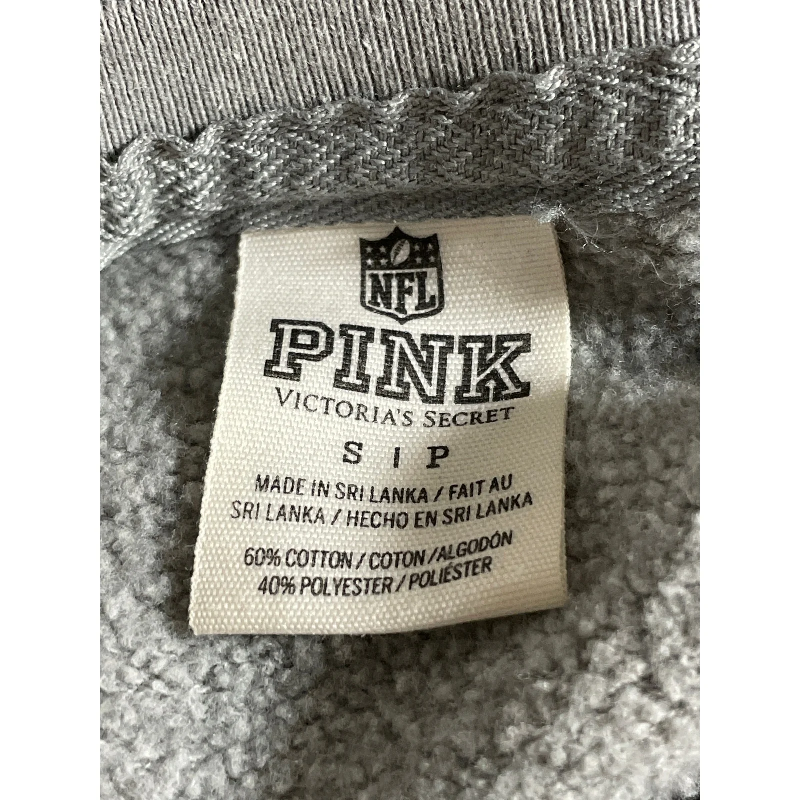Victoria's Secret Pink x NFL New York Jets Sequin Long Sleeve Sweatshirt Top S - Image 5