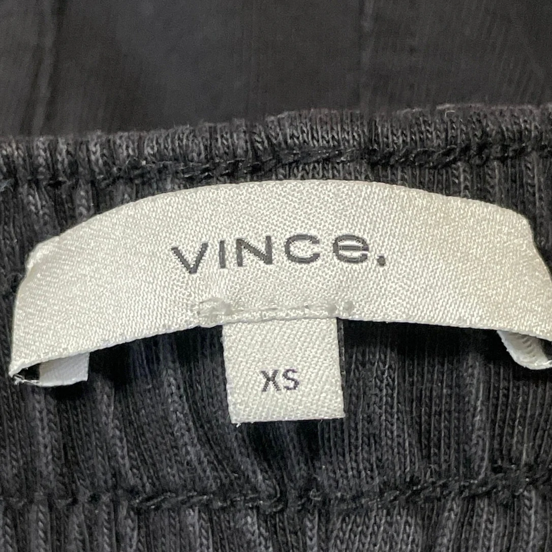 Vince Women's Black Drawstring High Rise Knit Cropped Wide Leg Pants Size XS - Image 4